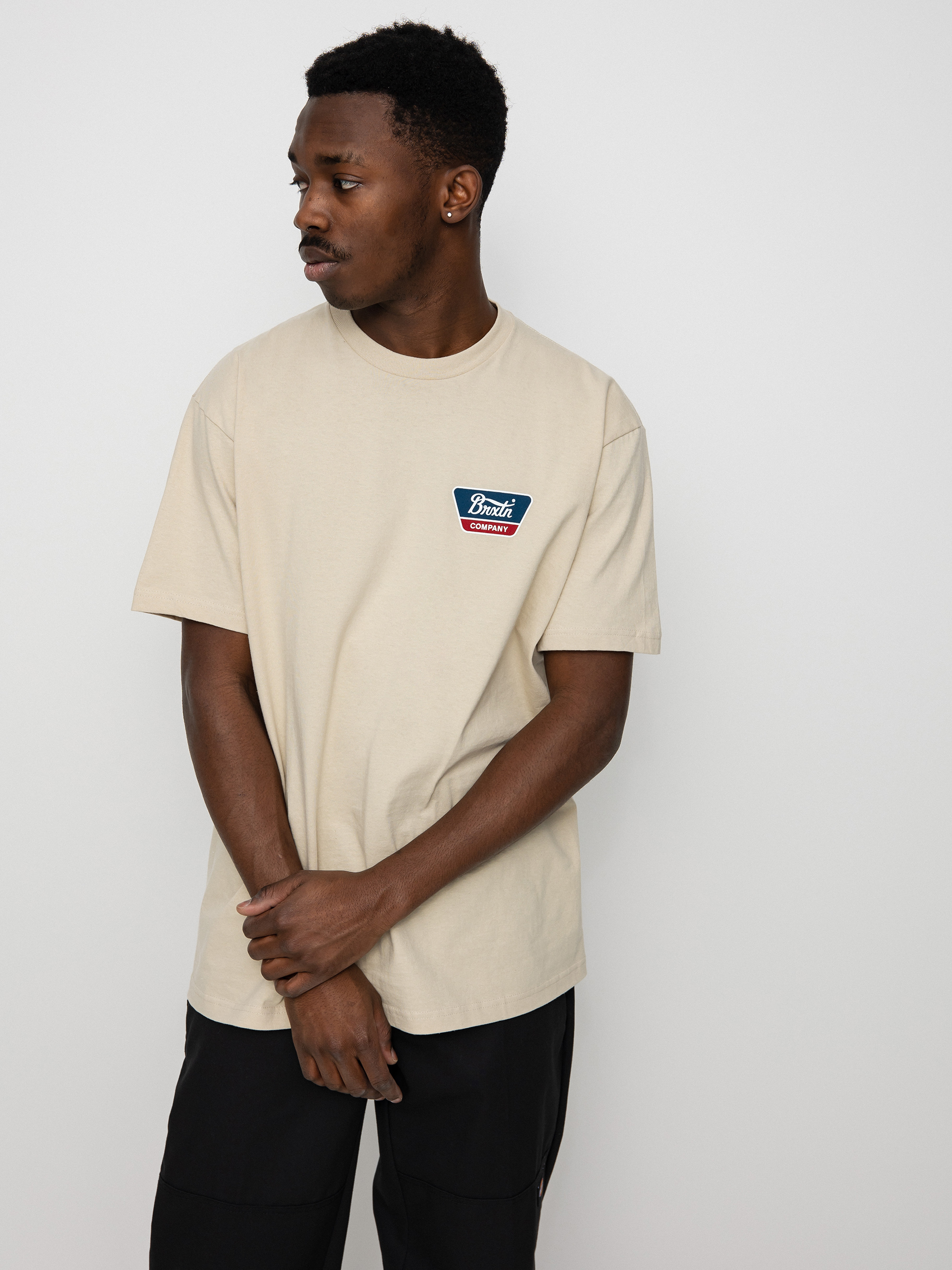 T-shirt Brixton Linwood (cream)