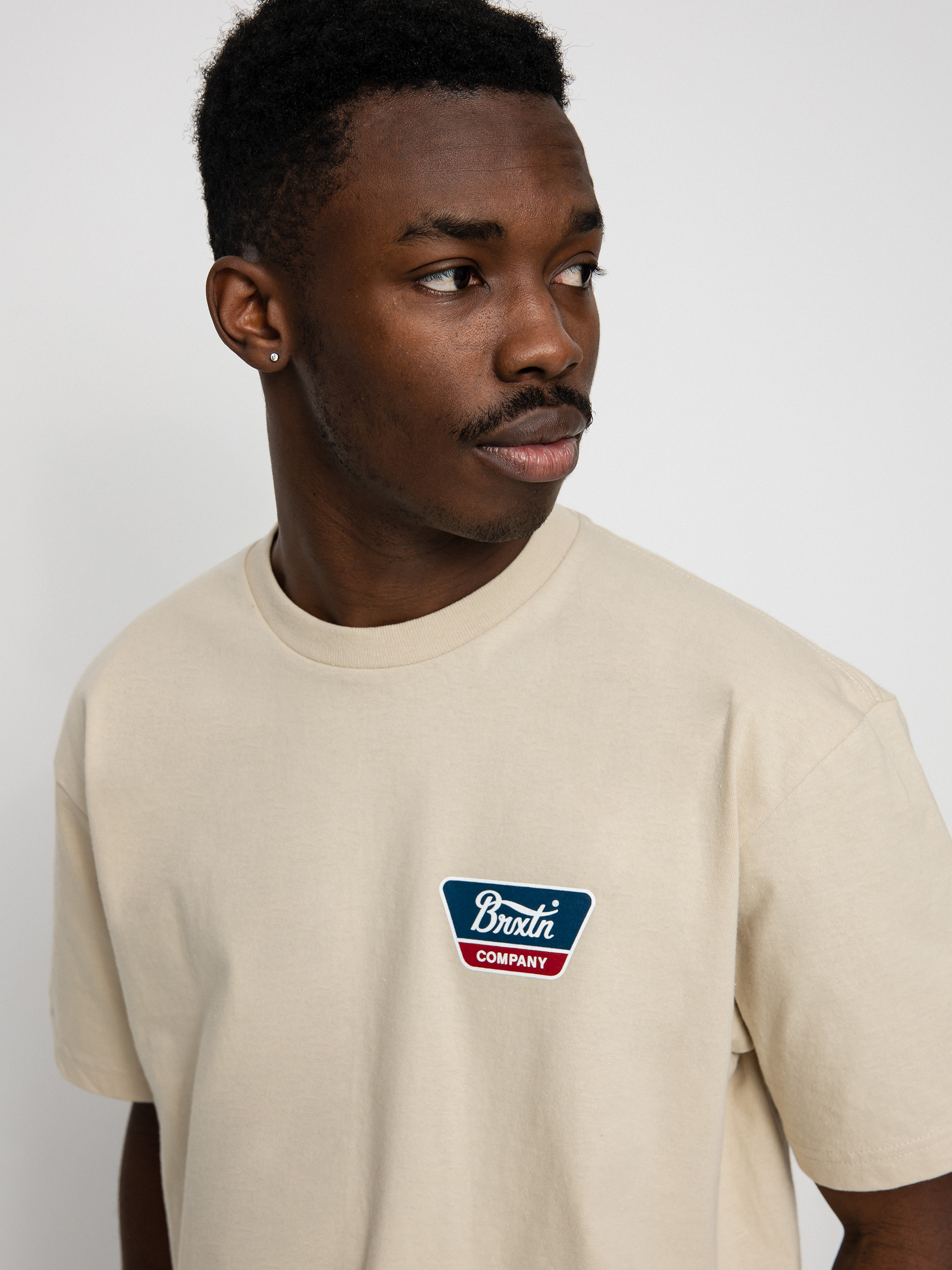 T-shirt Brixton Linwood (cream)