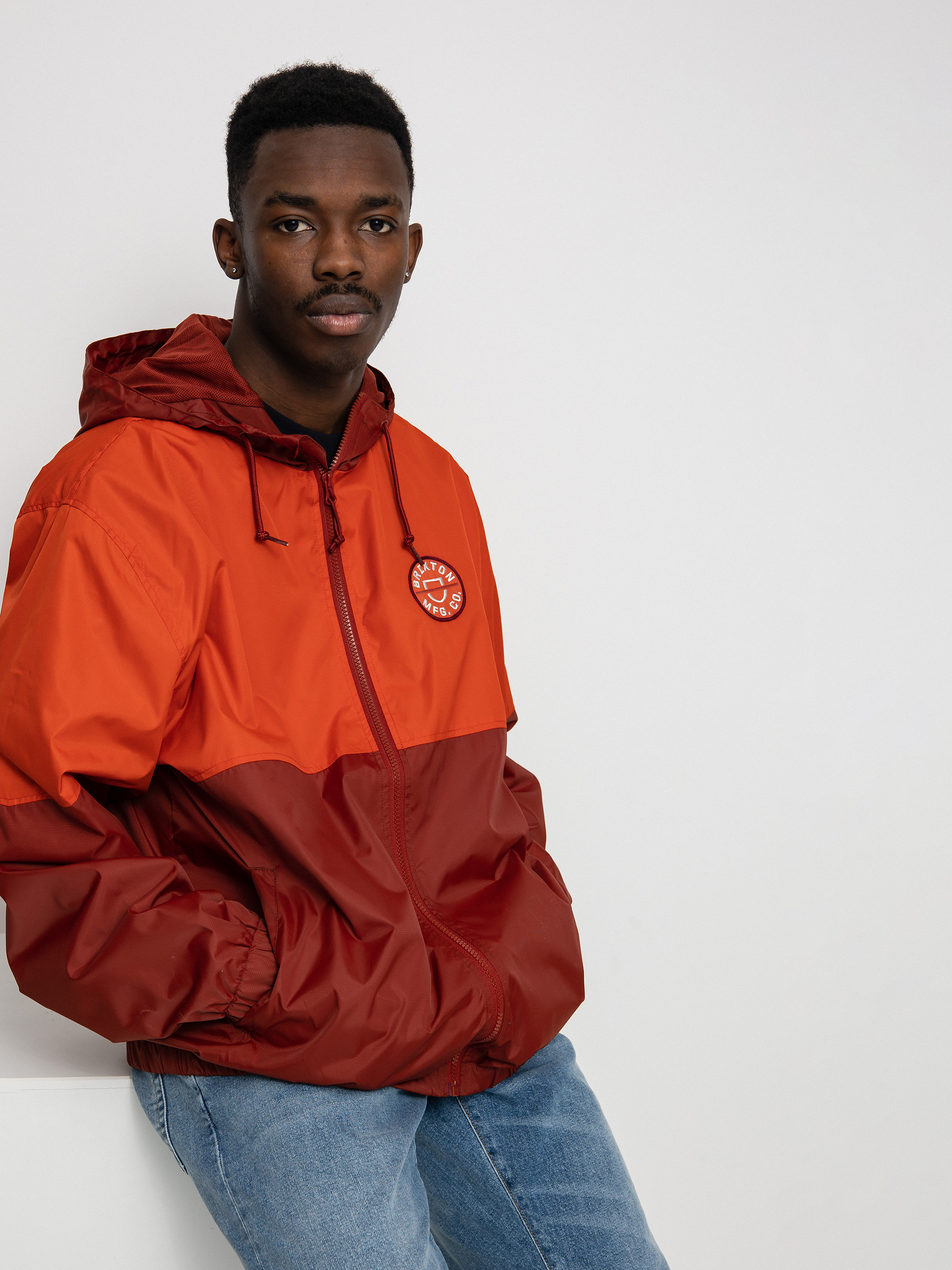 Kurtka Brixton Claxton Crest Lw Zip HD (phoenix orange/dark brick)