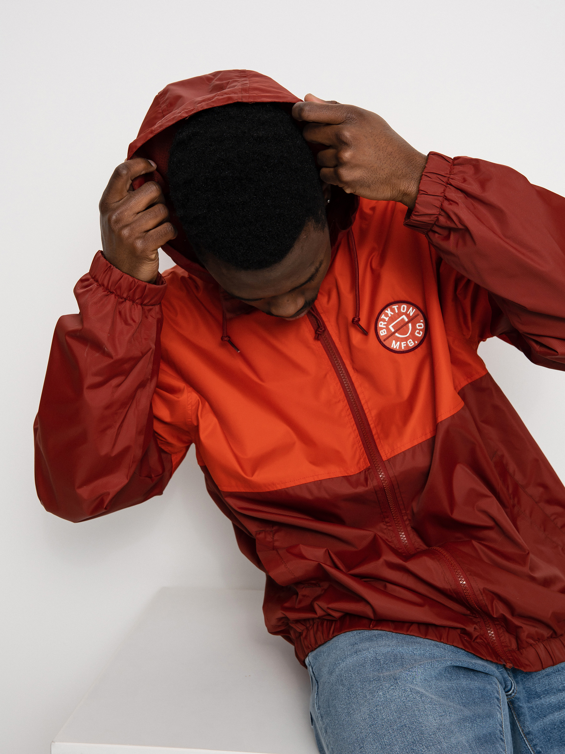 Kurtka Brixton Claxton Crest Lw Zip HD (phoenix orange/dark brick)