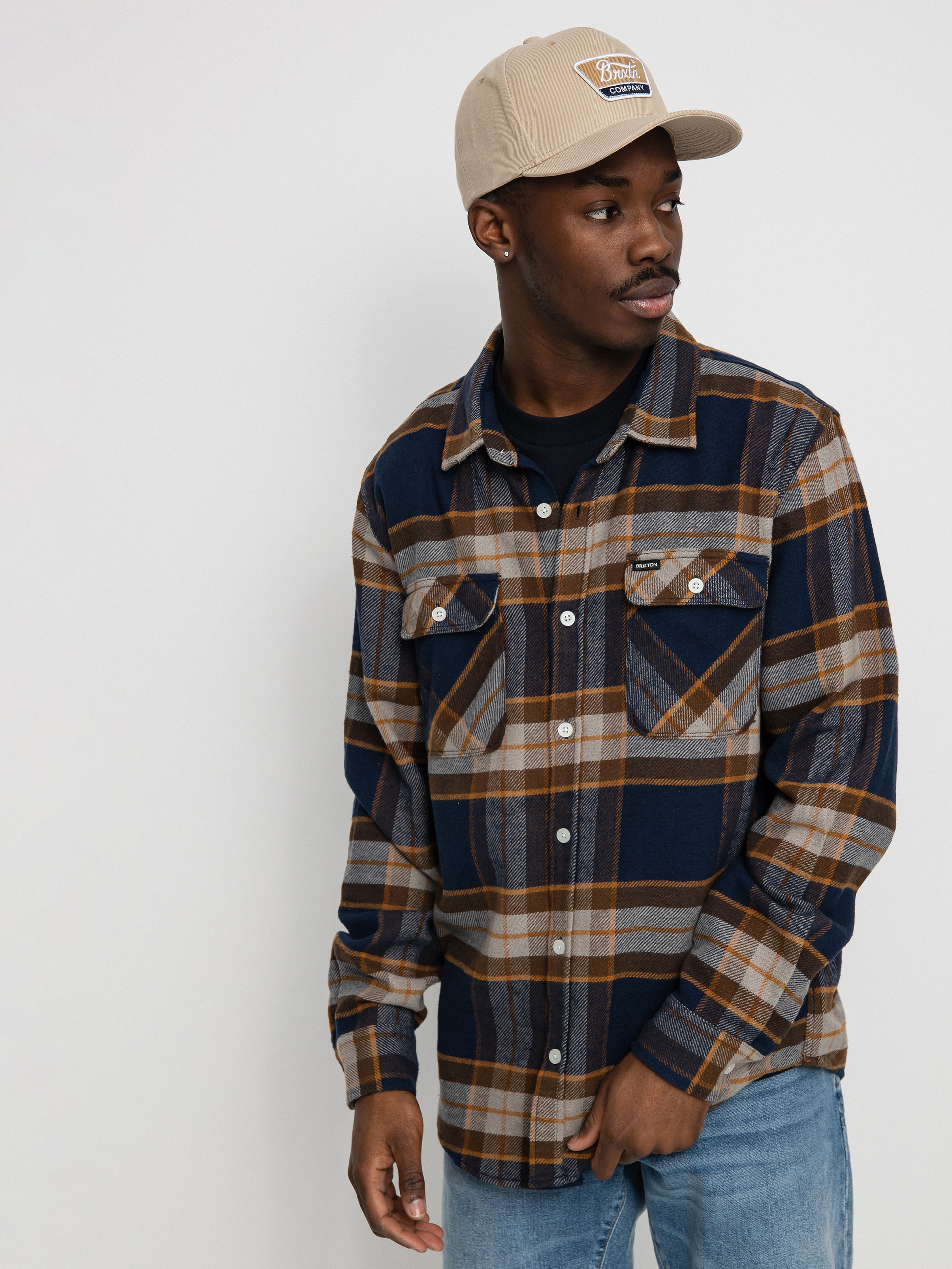 Koszula Brixton Bowery Flannel Ls (joe blue)