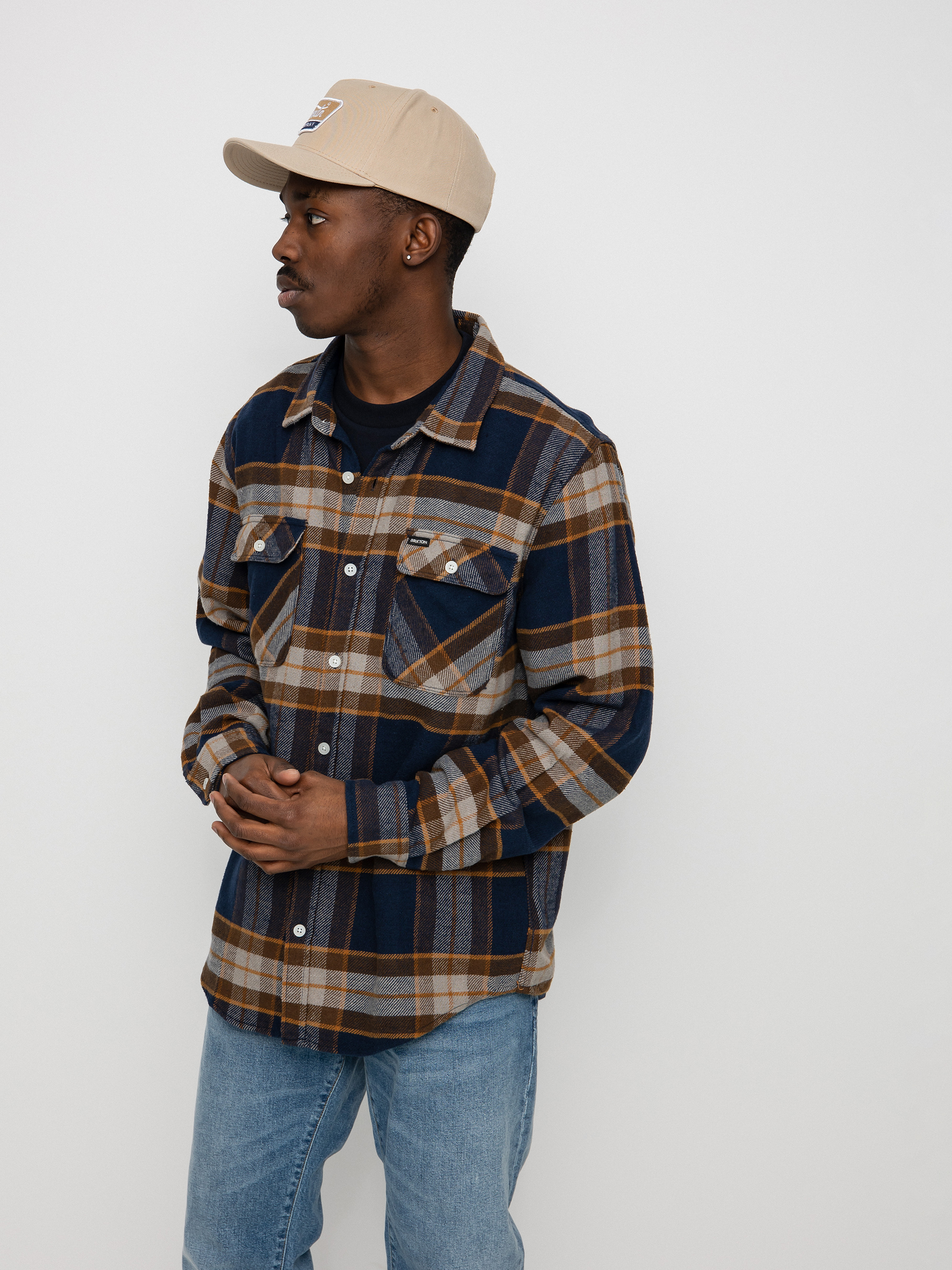 Koszula Brixton Bowery Flannel Ls (joe blue)