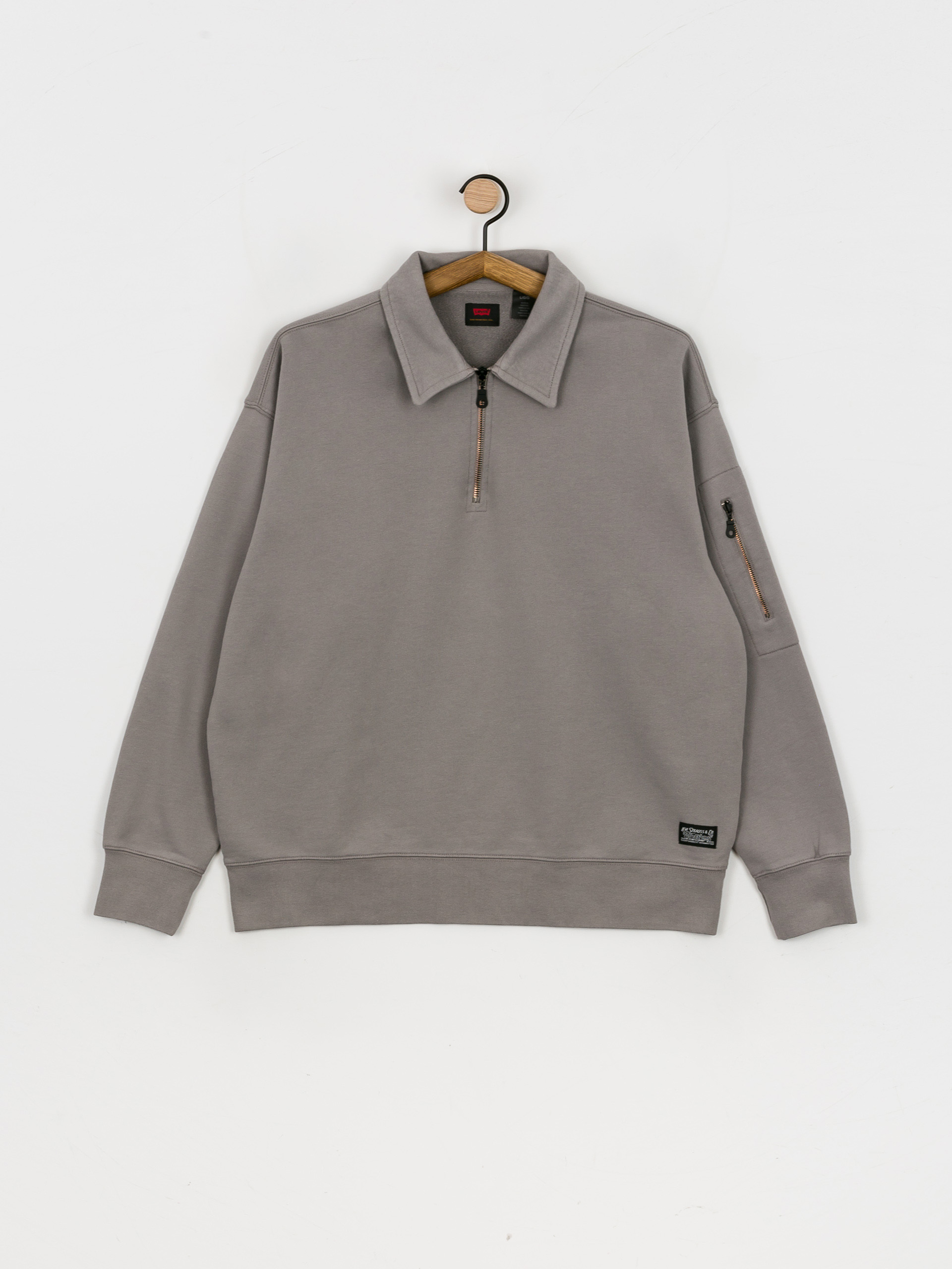 Bluza Levi's® Skate New Quarter Zip (cliff grey)