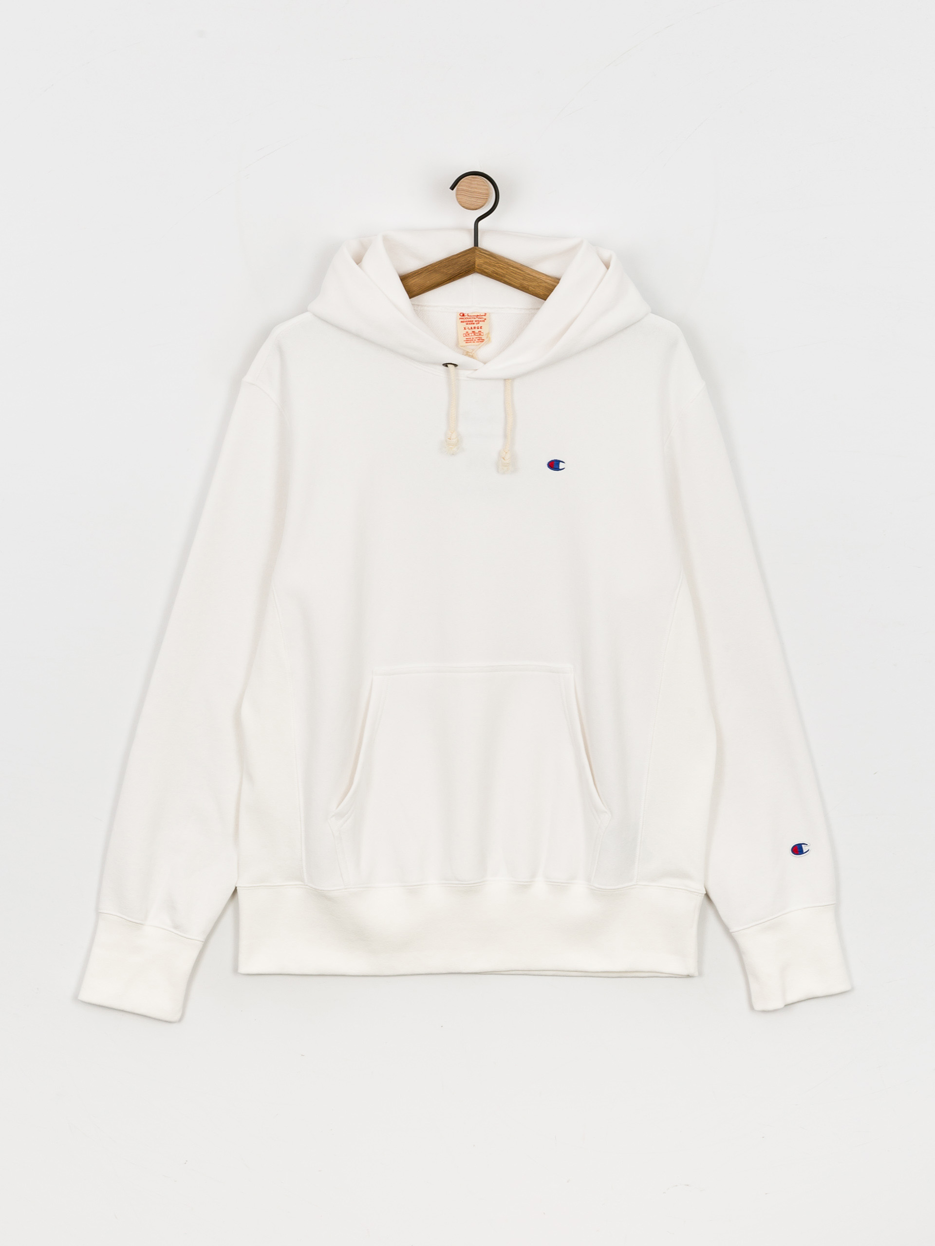 Bluza z kapturem Champion Hooded Sweatshirt 217233 HD (wht)
