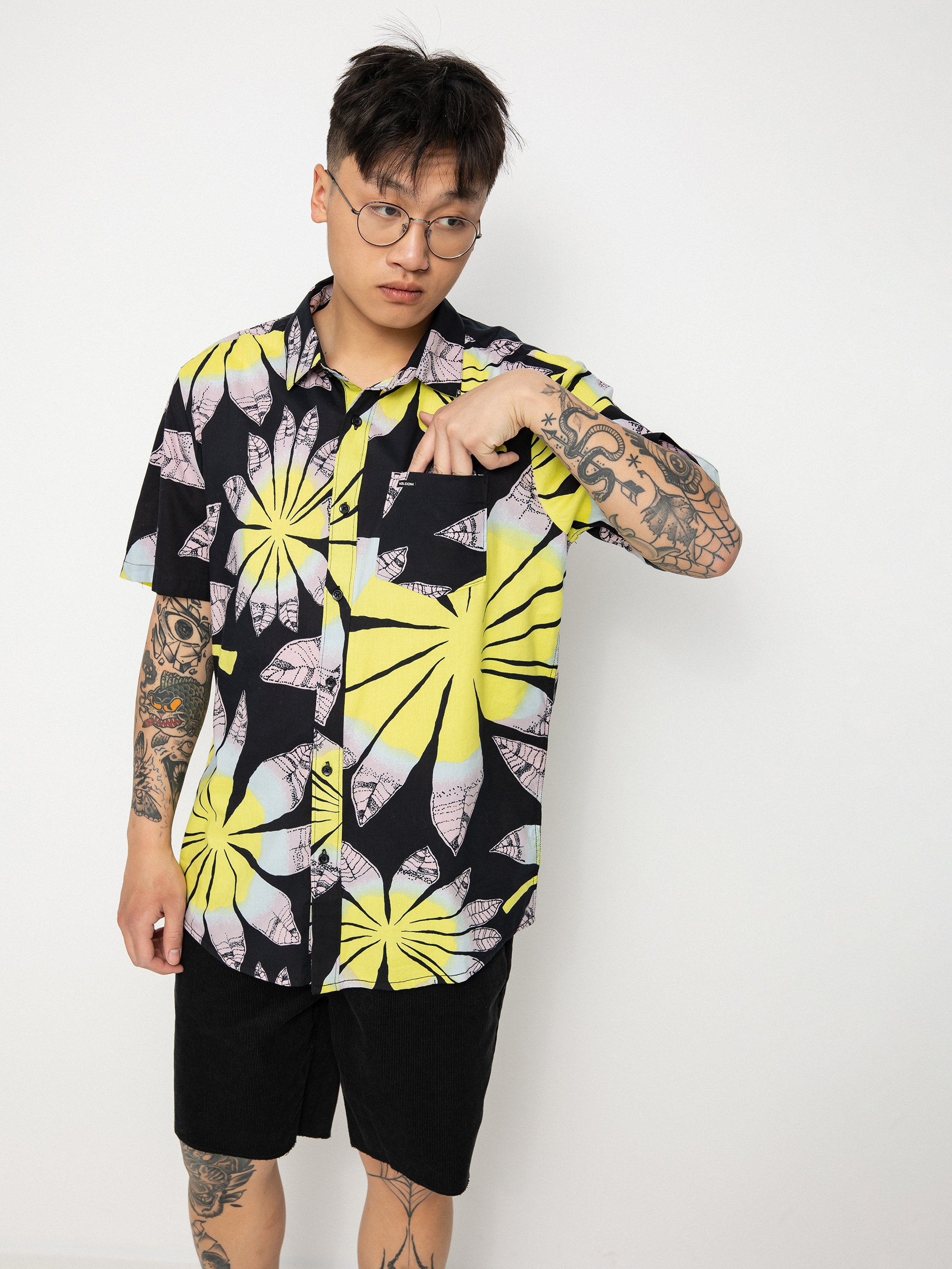 Koszula Volcom Bloomin (black)