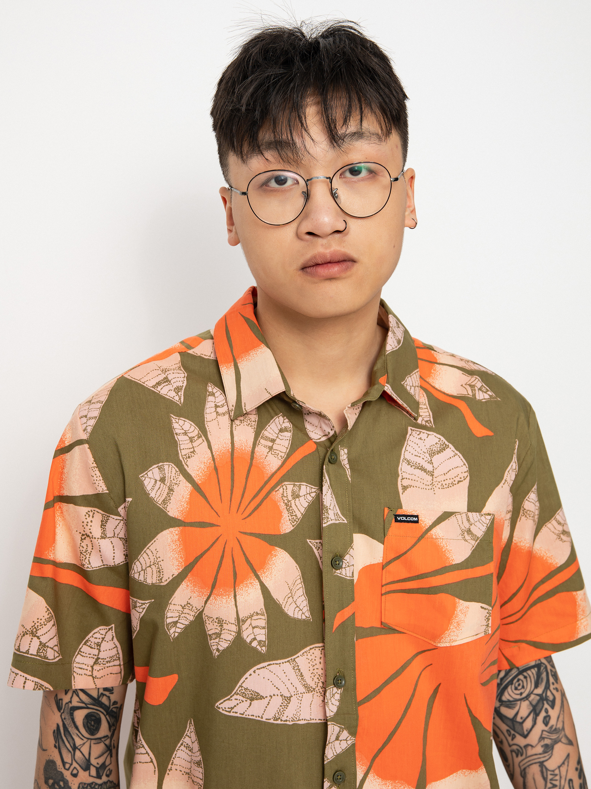 Koszula Volcom Bloomin (martini olive)