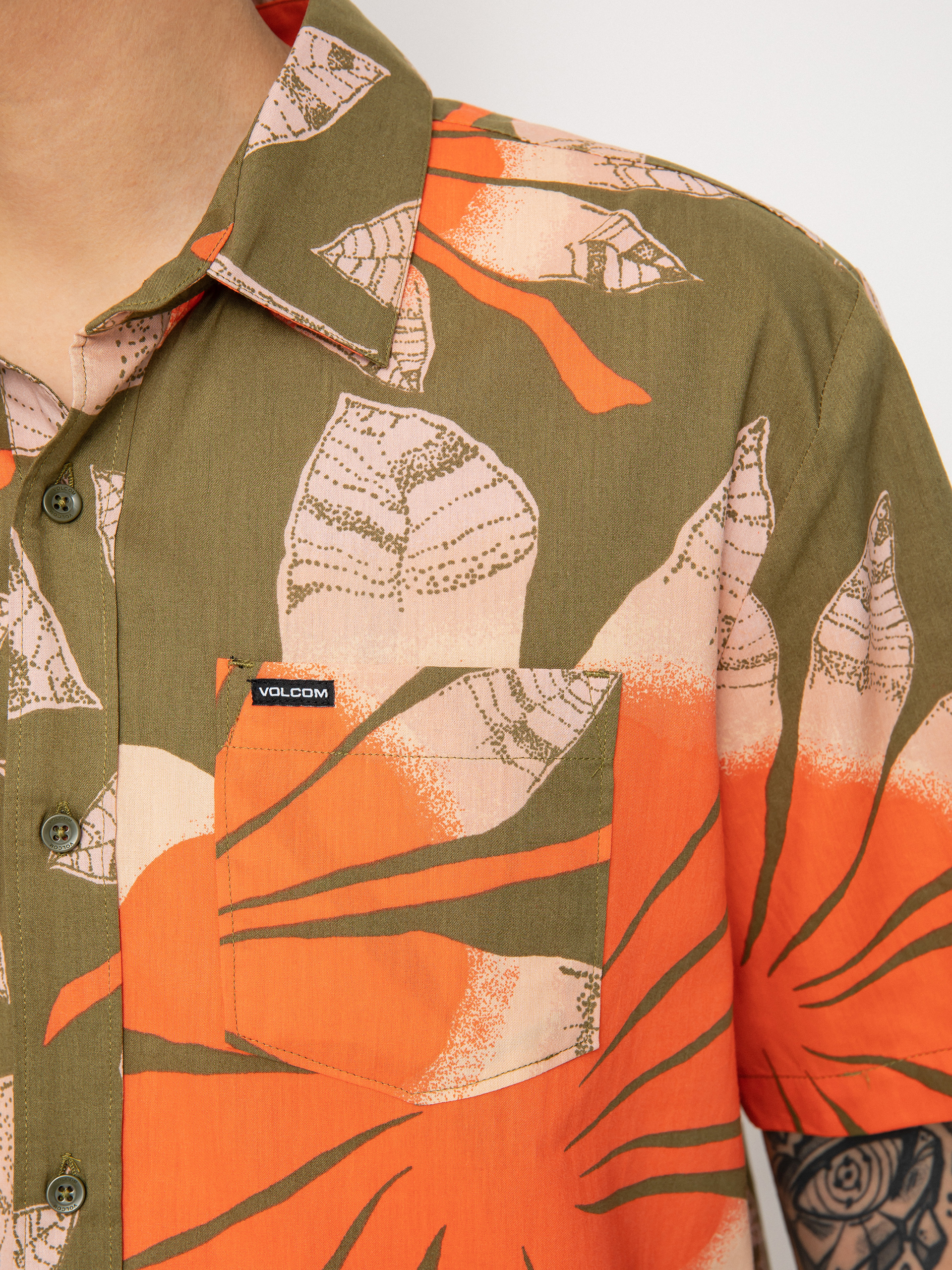 Koszula Volcom Bloomin (martini olive)