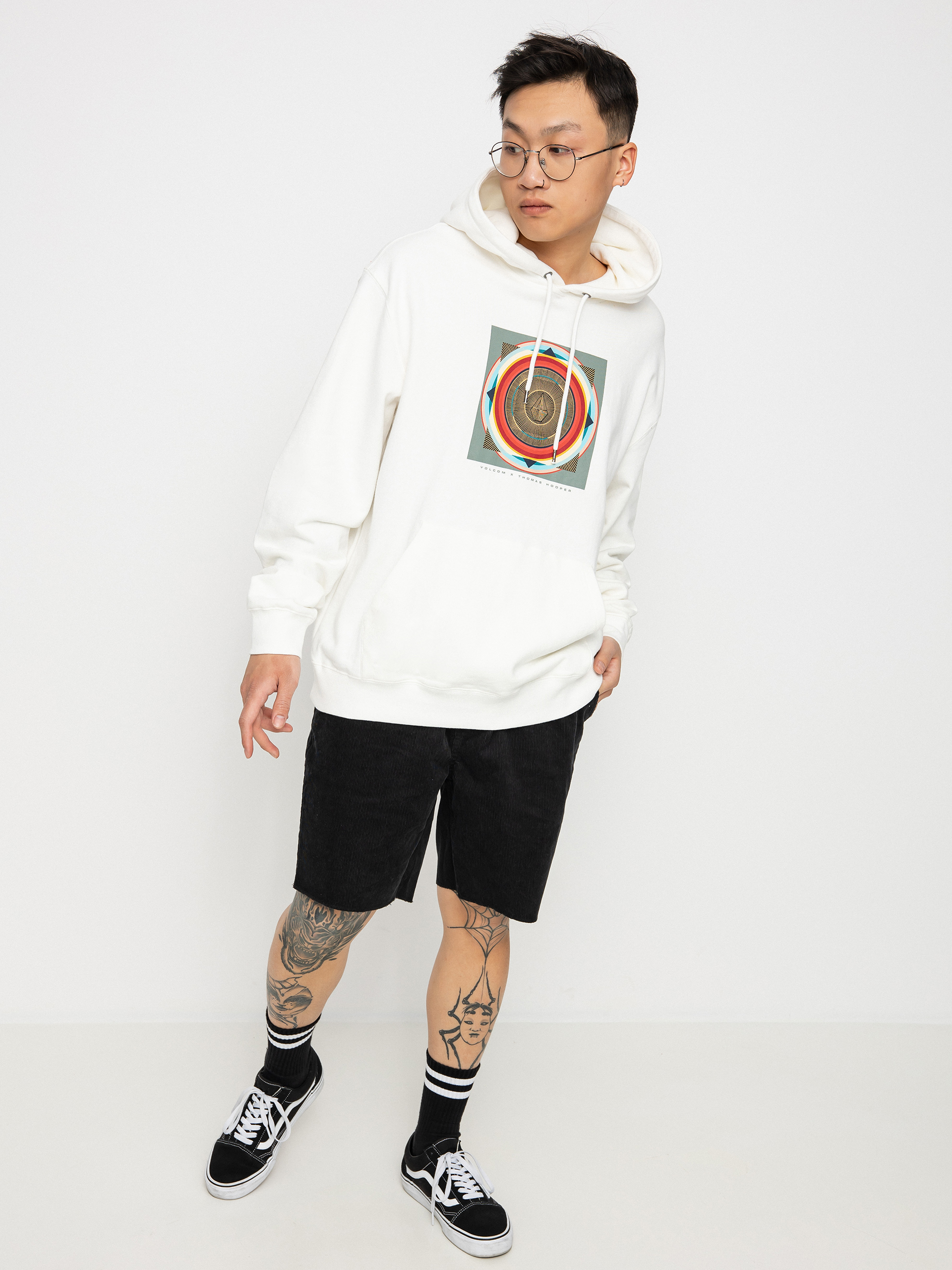 Bluza z kapturem Volcom Thomas Hooper HD (white)