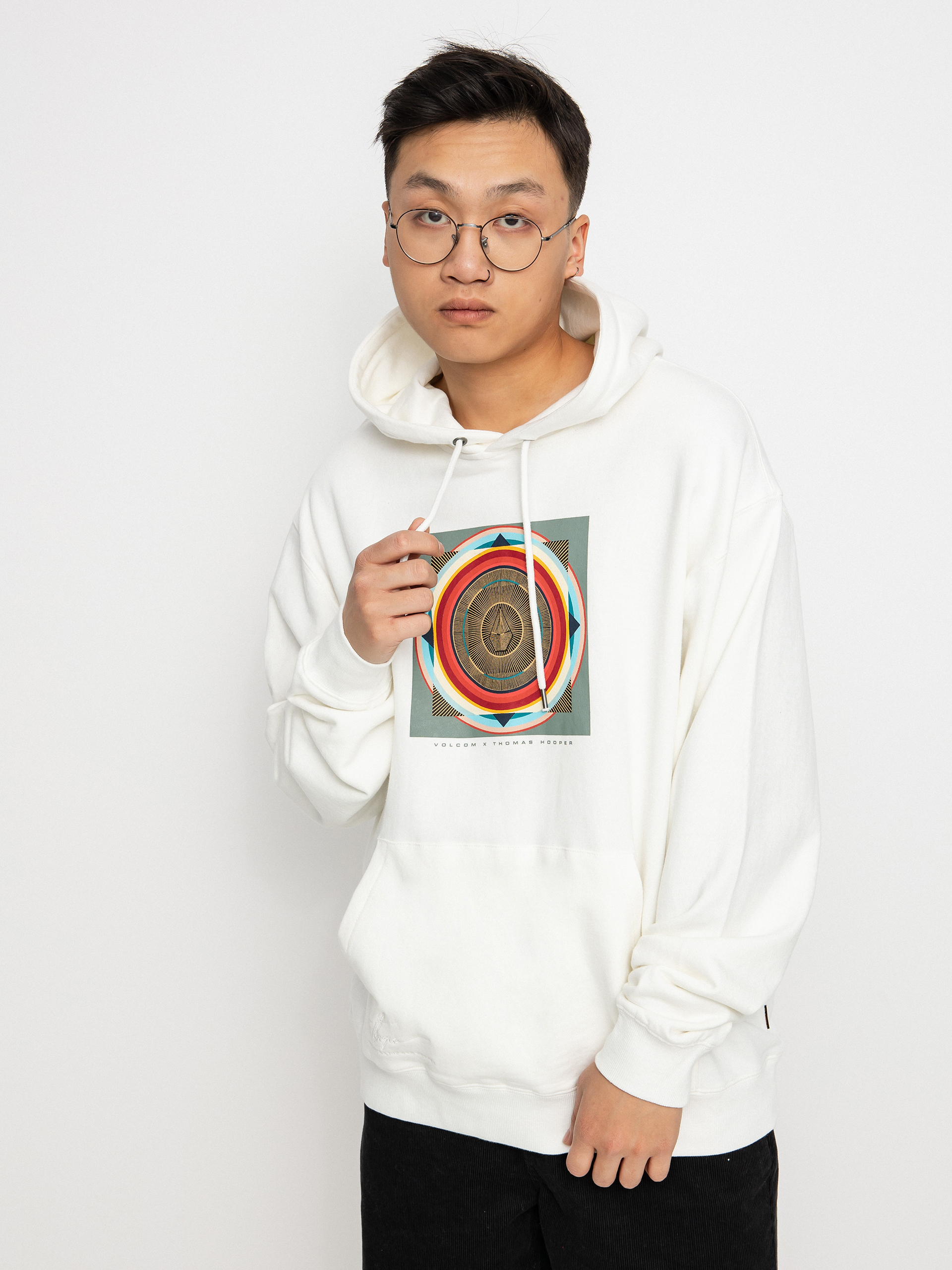 Bluza z kapturem Volcom Thomas Hooper HD (white)
