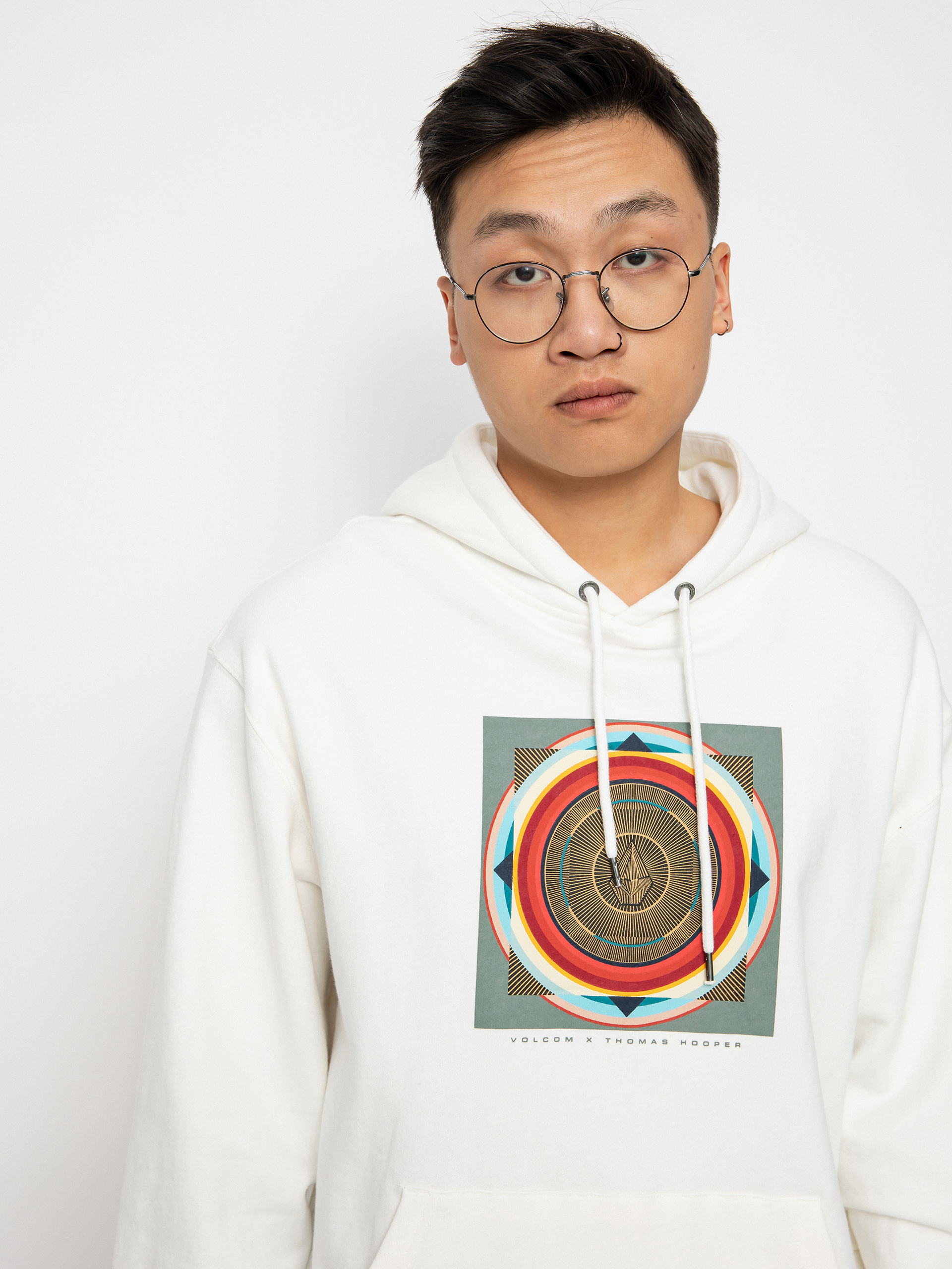 Bluza z kapturem Volcom Thomas Hooper HD (white)