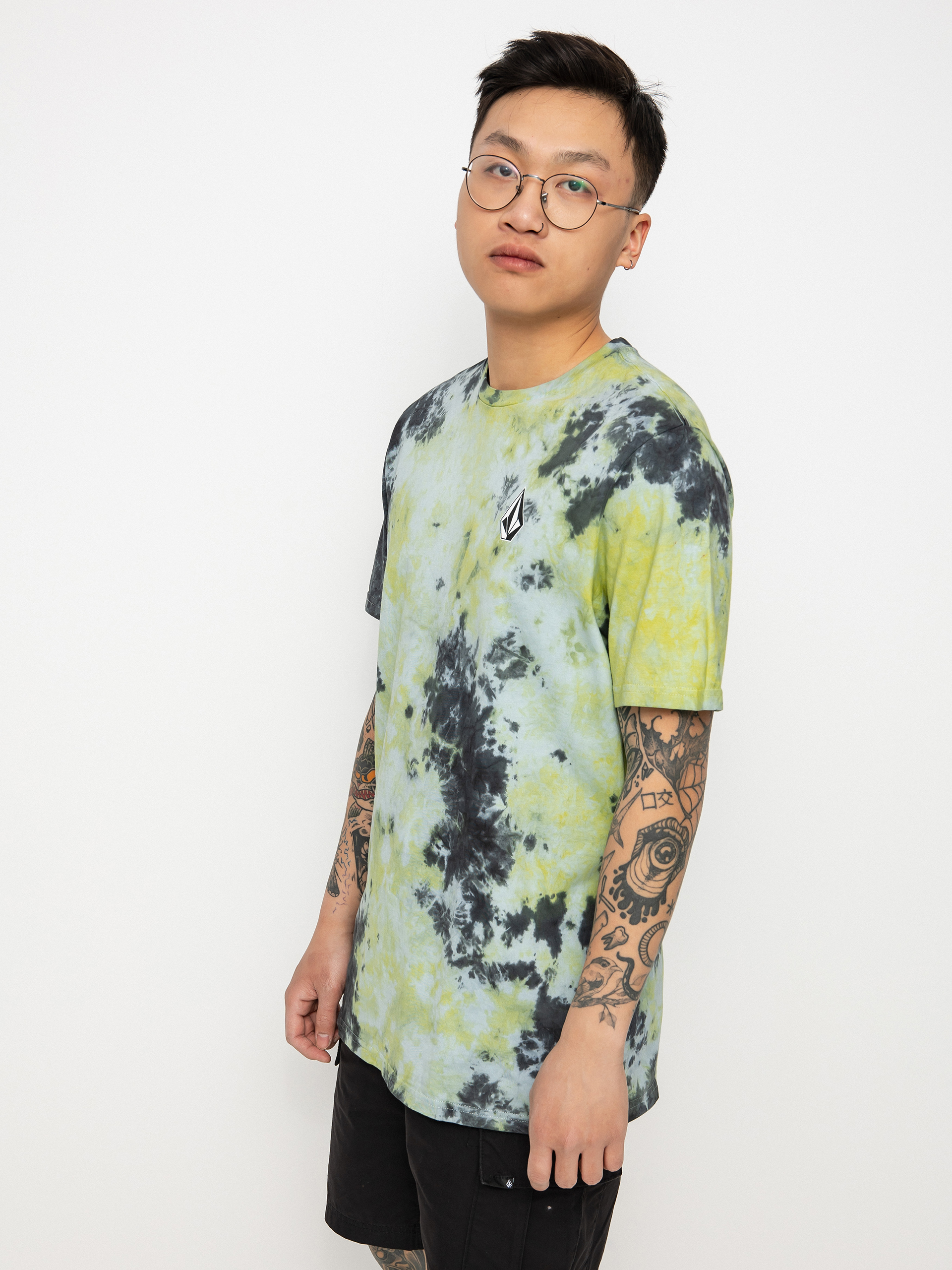 T-shirt Volcom Iconic Dye (lime tie dye)