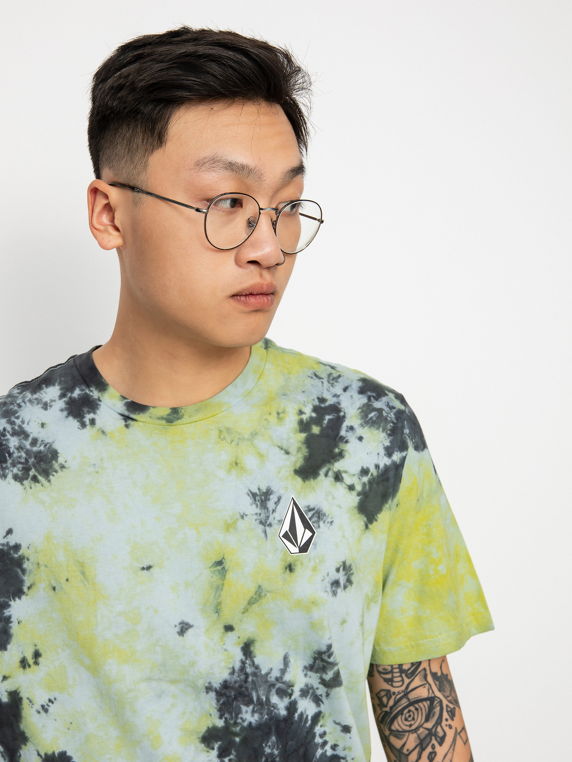 T-shirt Volcom Iconic Dye (lime tie dye)