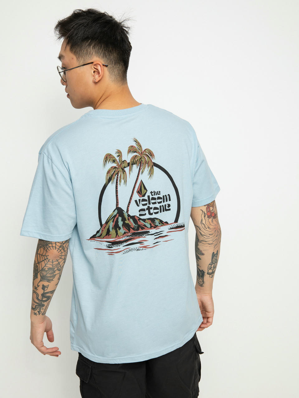 T-shirt Volcom Paradise (cali blue heather)