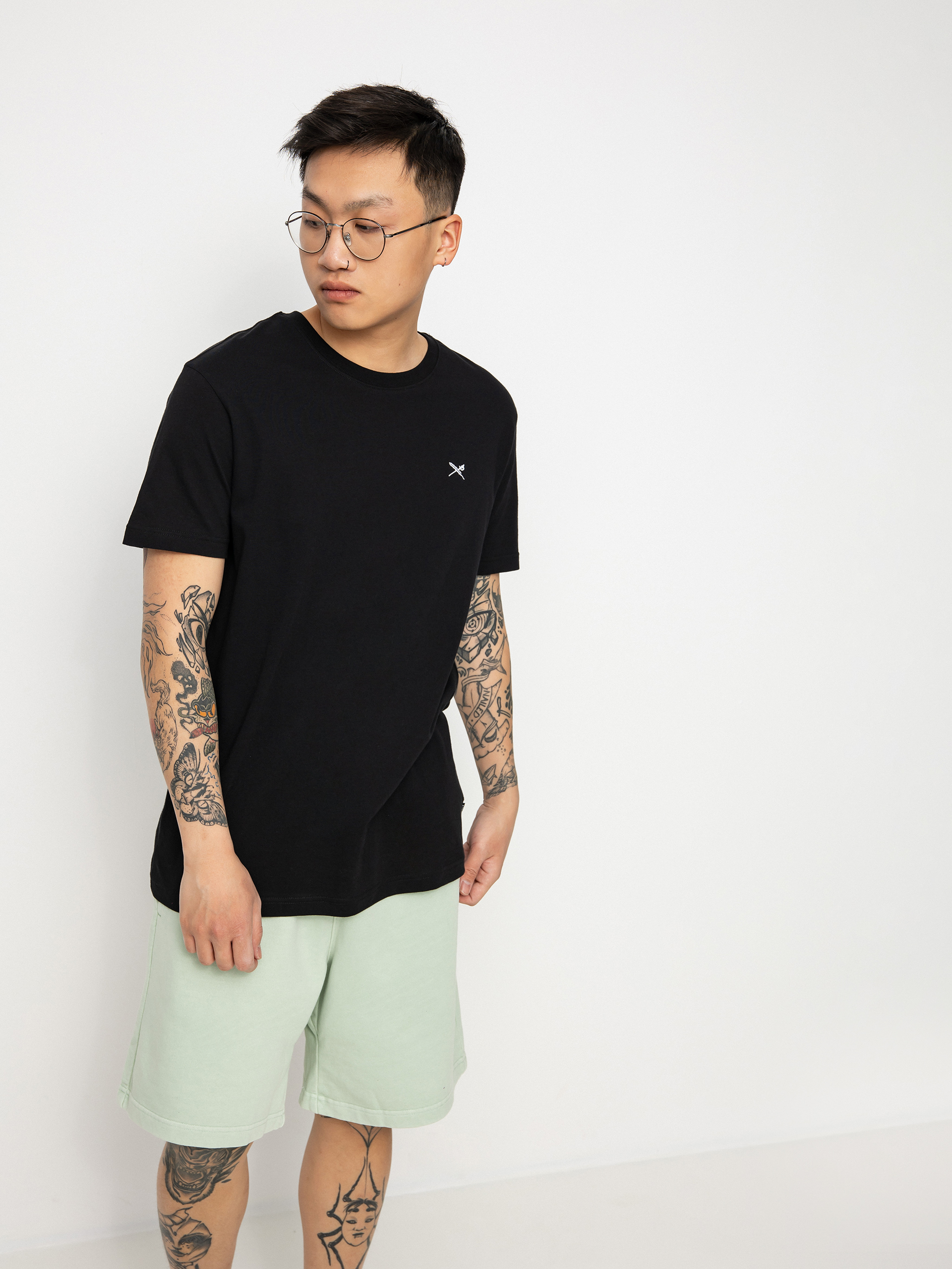 T-shirt Iriedaily Mini Flag Emb 2 (black)