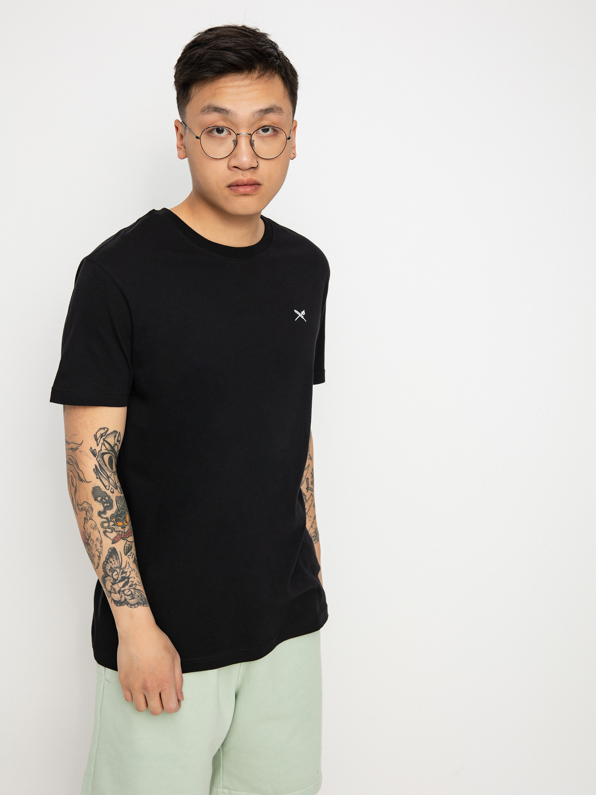 T-shirt Iriedaily Mini Flag Emb 2 (black)