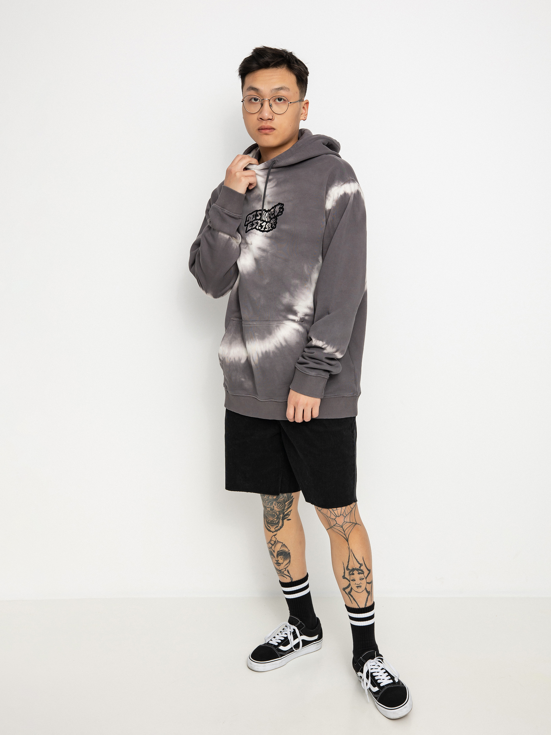 Bluza z kapturem DC Raiser HD (dark shadow tie dye)