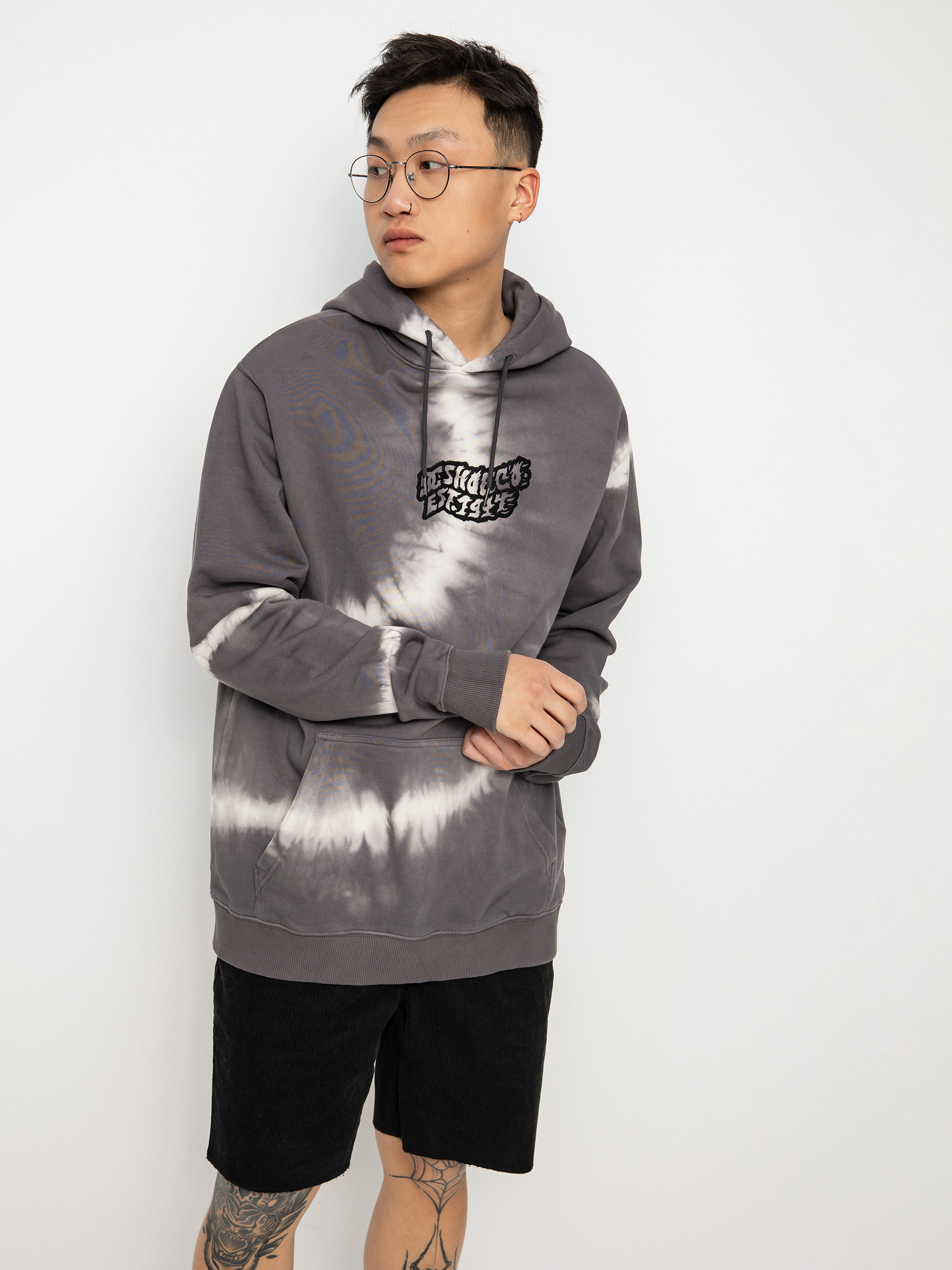 Bluza z kapturem DC Raiser HD (dark shadow tie dye)