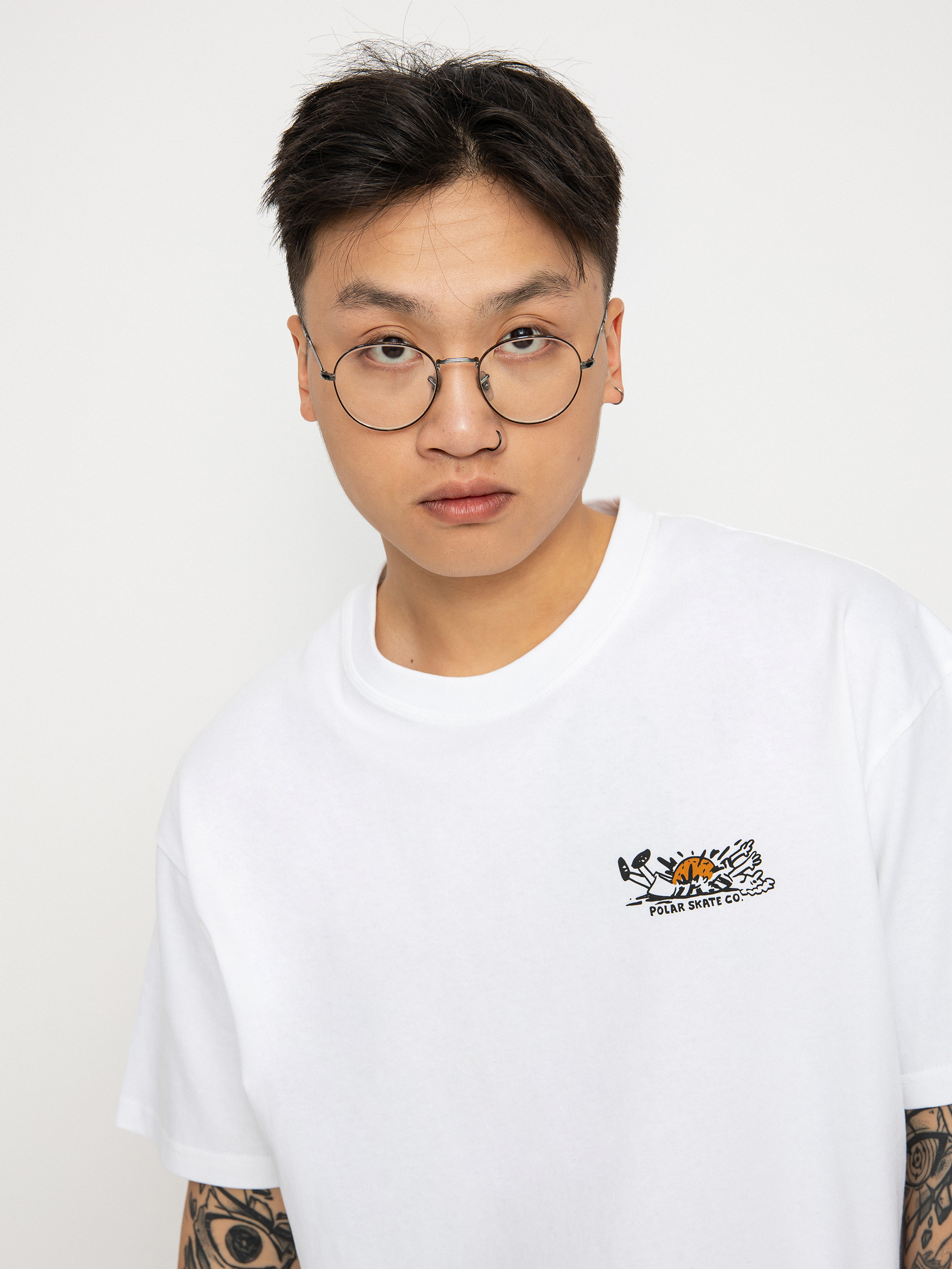 T-shirt Polar Skate Basketball (white)