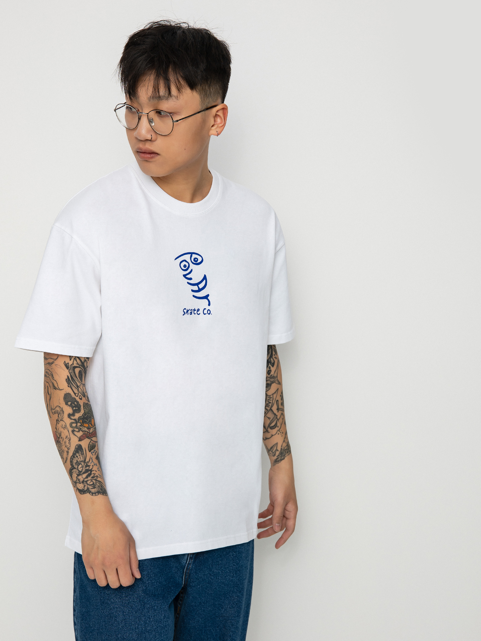 T-shirt Polar Skate Polar Face (white)