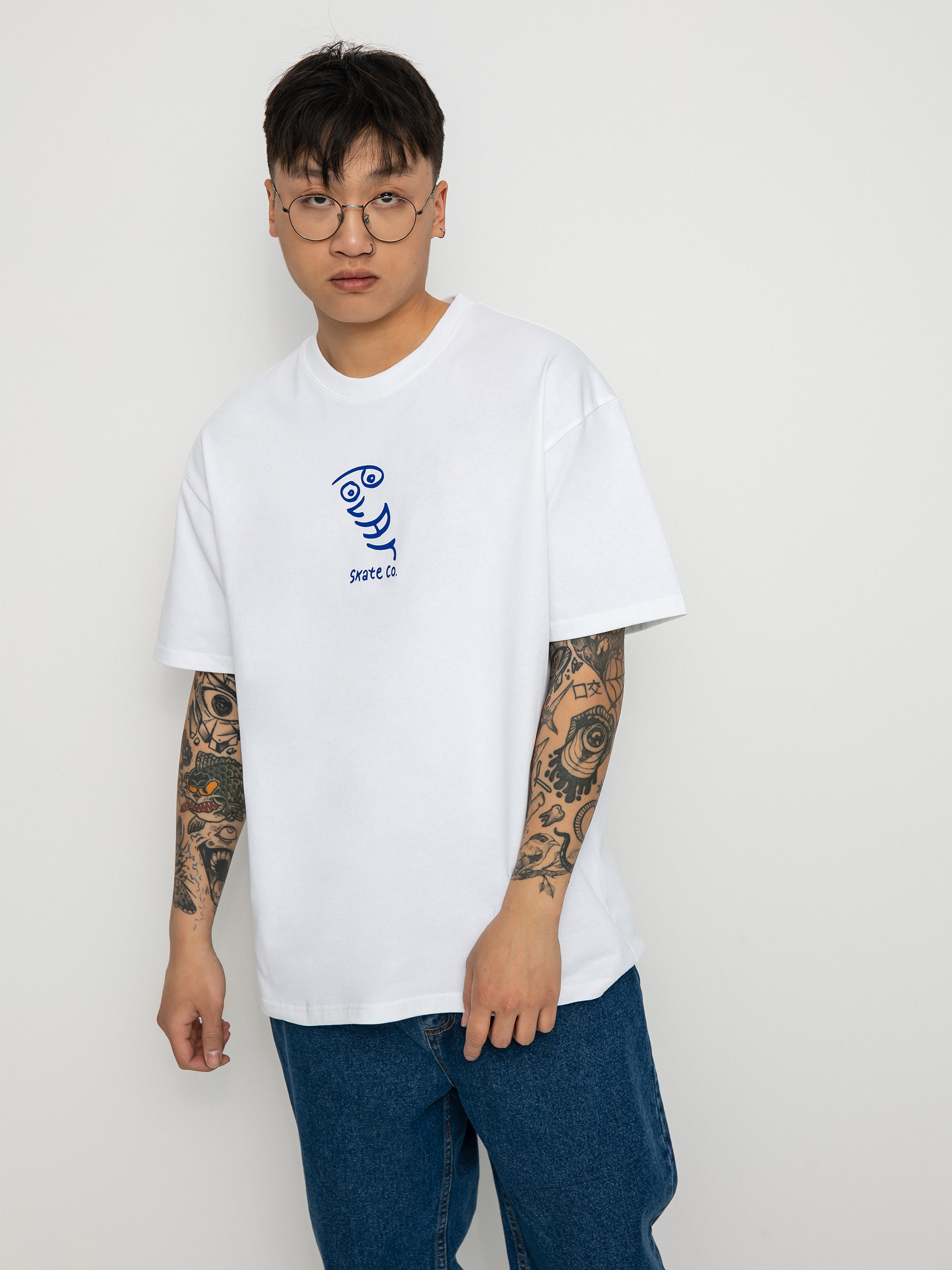 T-shirt Polar Skate Polar Face (white)