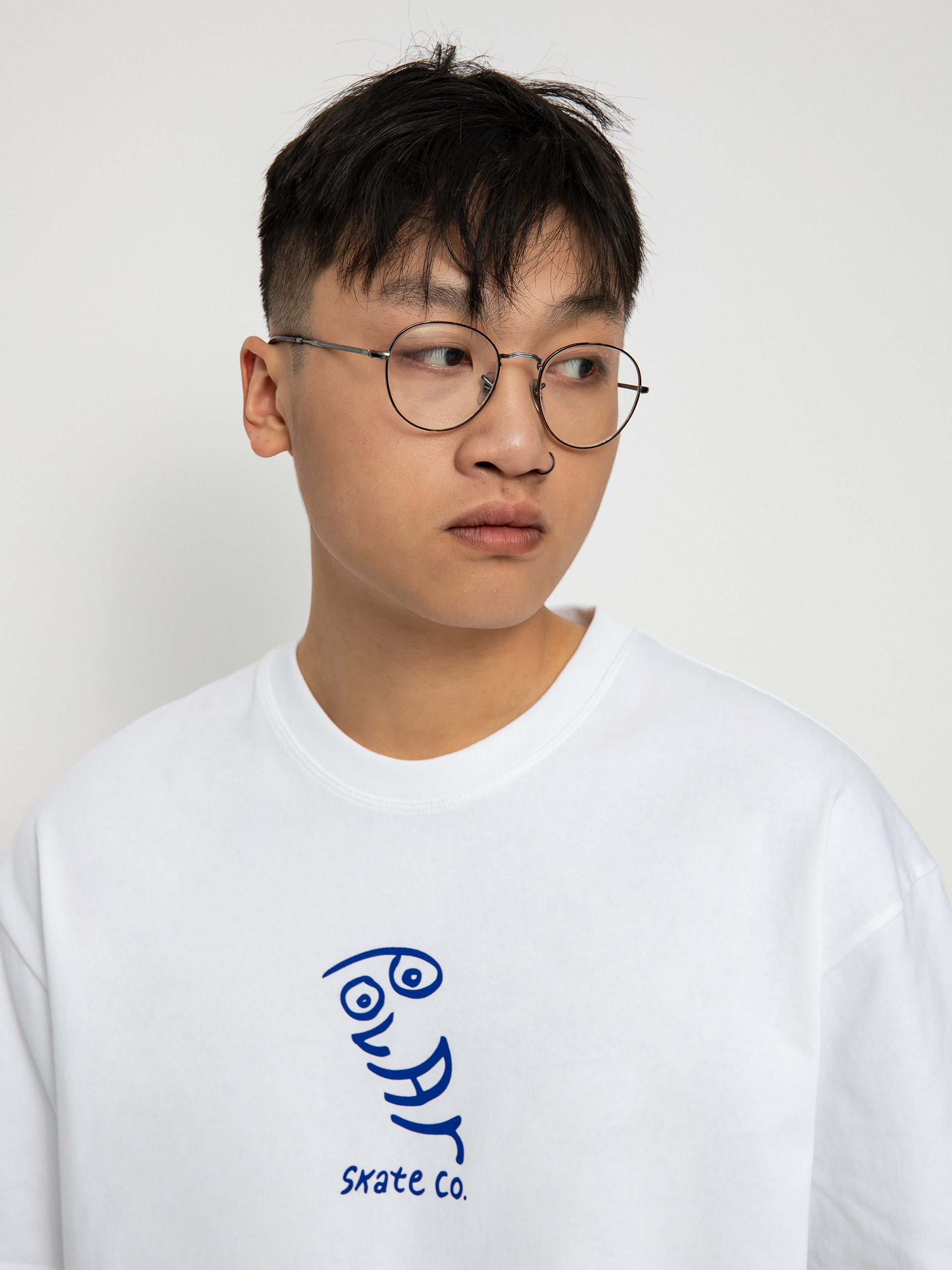 T-shirt Polar Skate Polar Face (white)