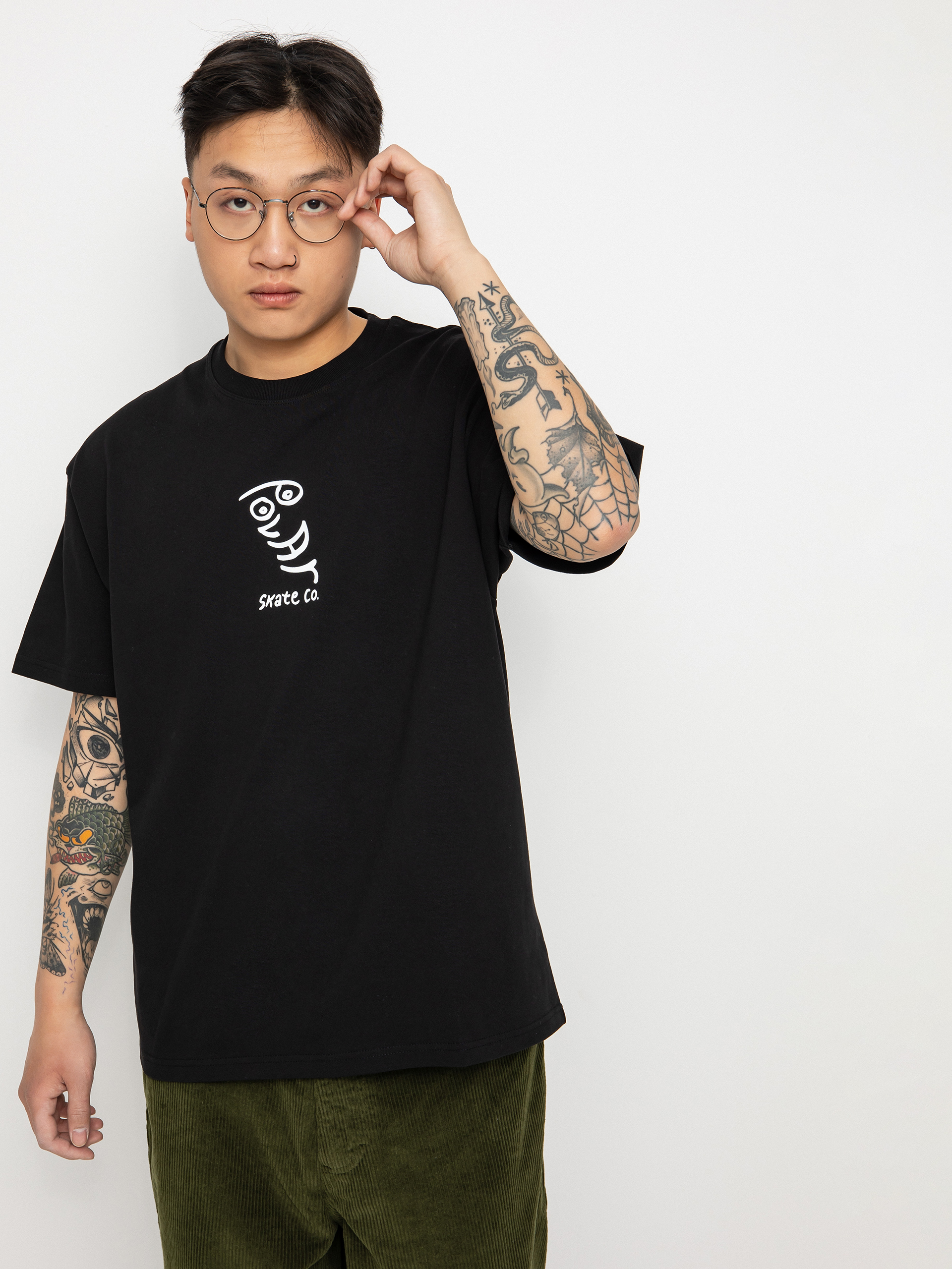 T-shirt Polar Skate Polar Face (black)
