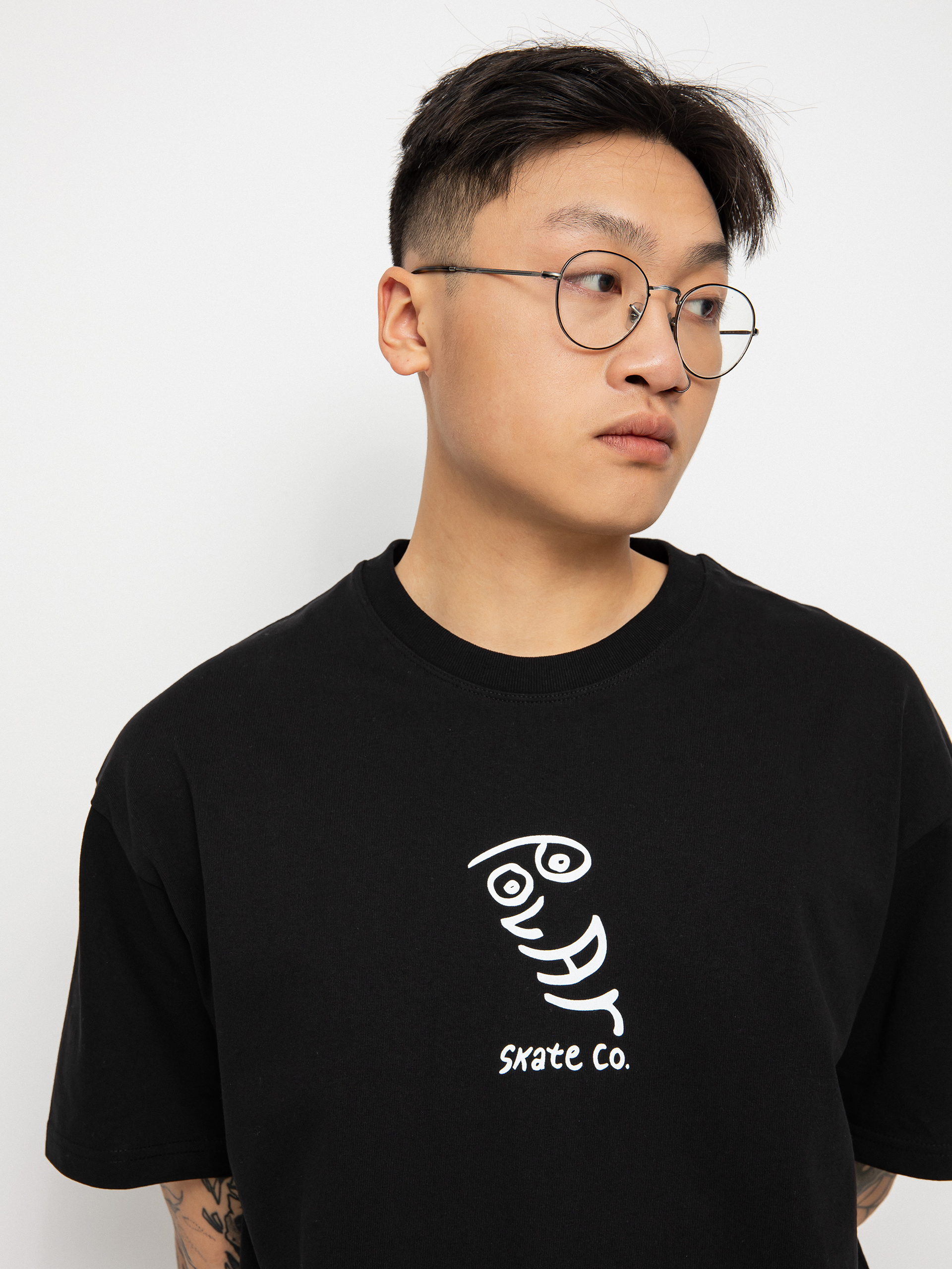 T-shirt Polar Skate Polar Face (black)