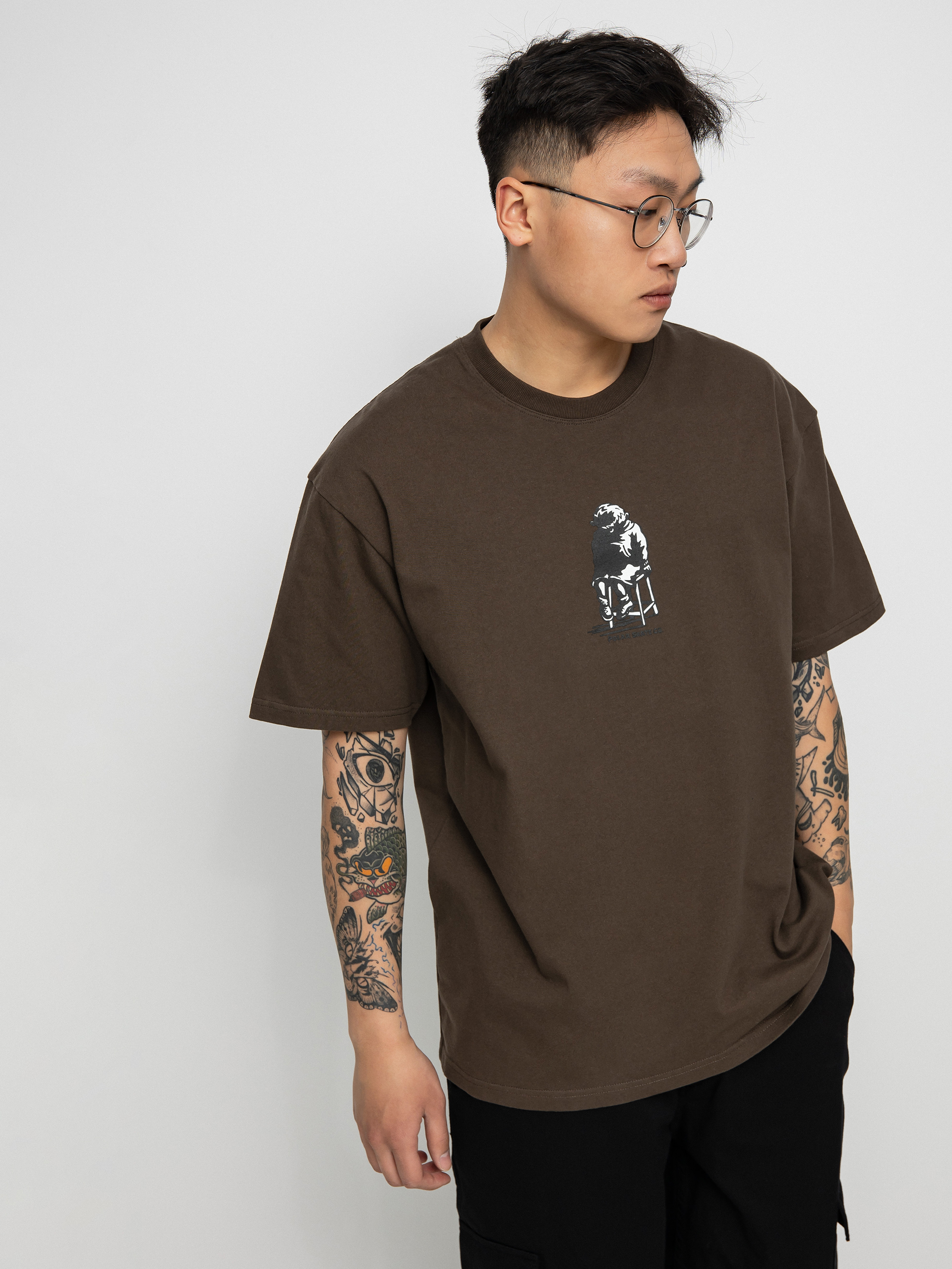 T-shirt Polar Skate Shadow (brown)