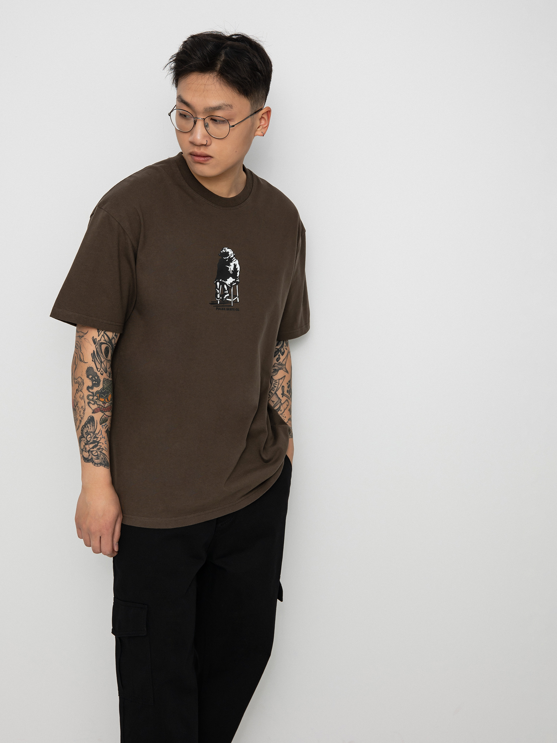 T-shirt Polar Skate Shadow (brown)