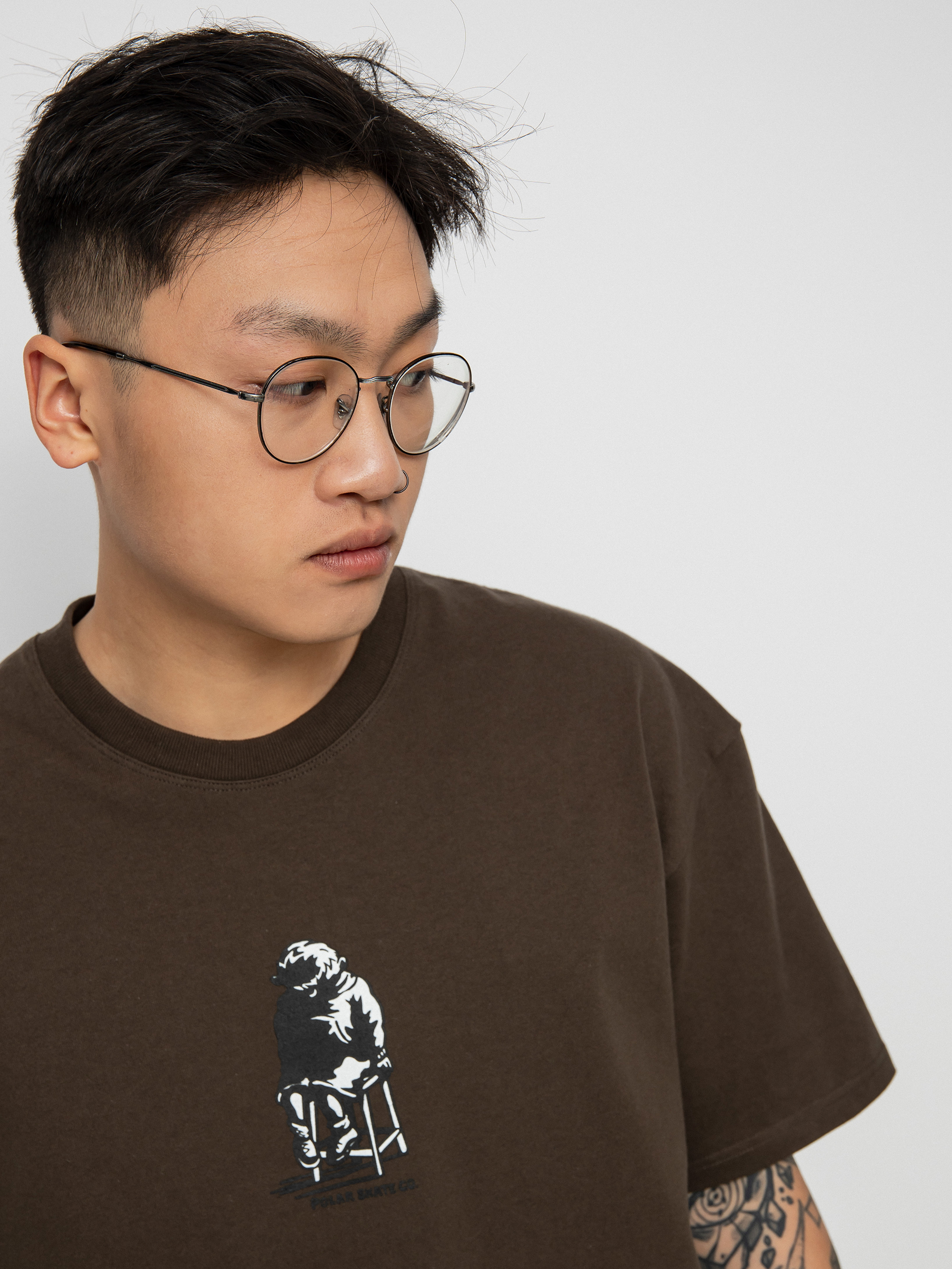 T-shirt Polar Skate Shadow (brown)