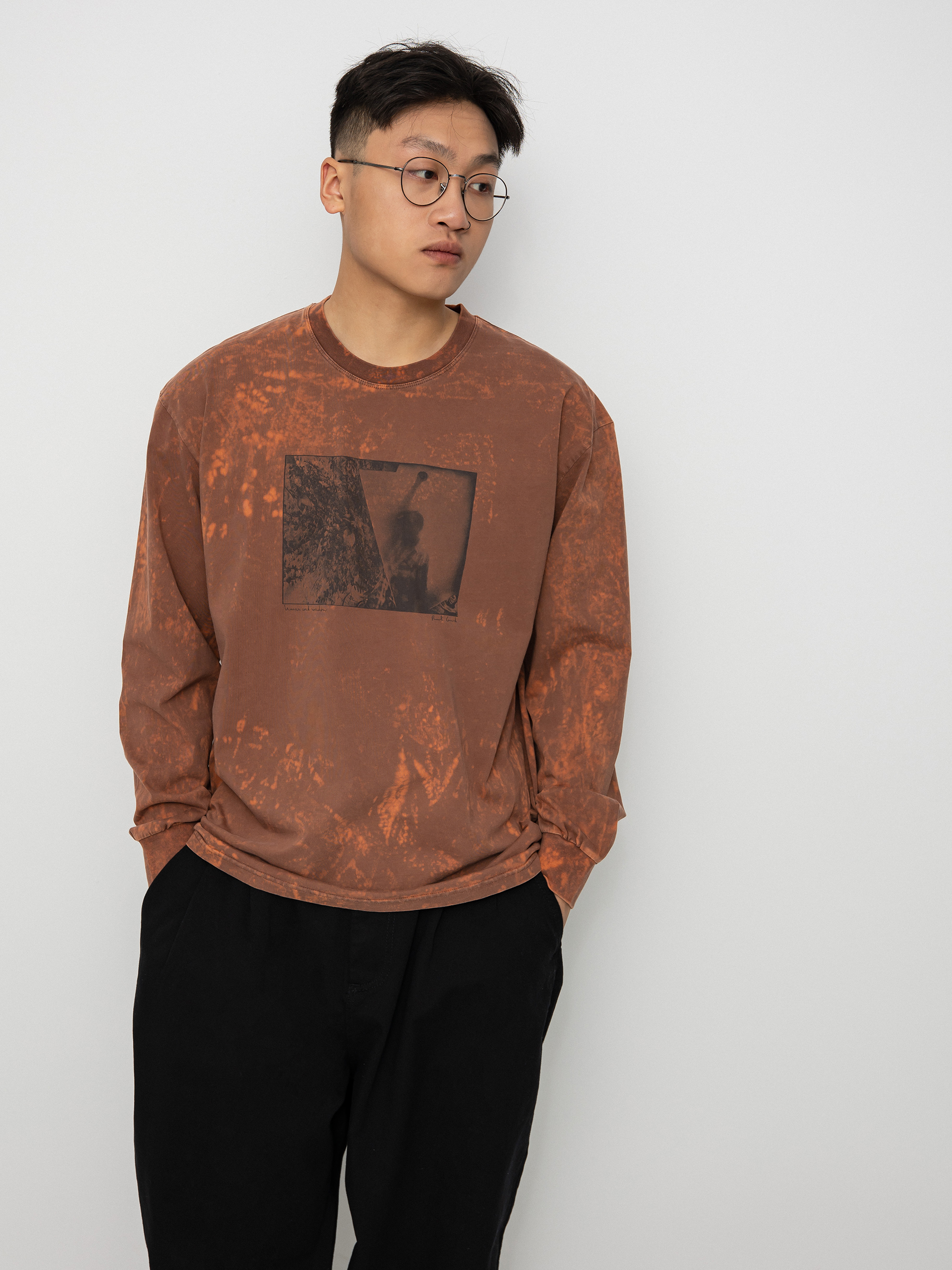 Longsleeve Polar Skate Leaves And Window (rust)