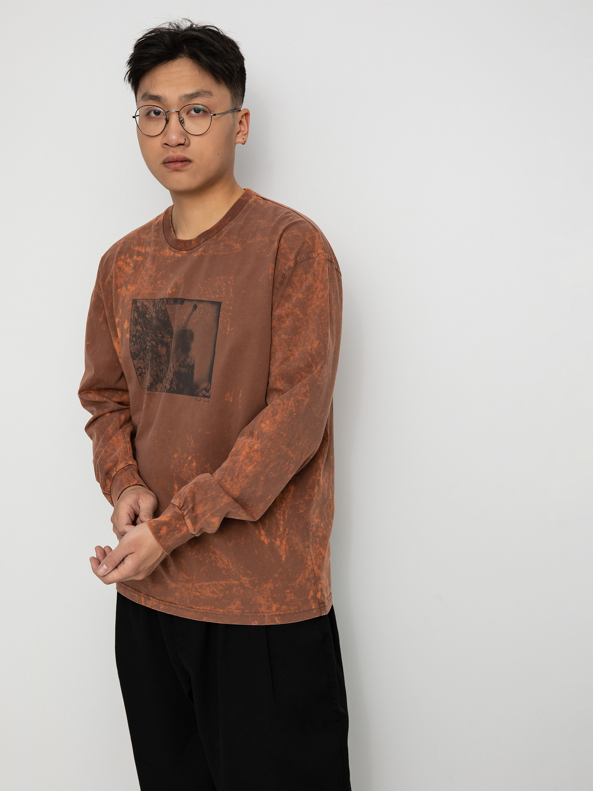 Longsleeve Polar Skate Leaves And Window (rust)