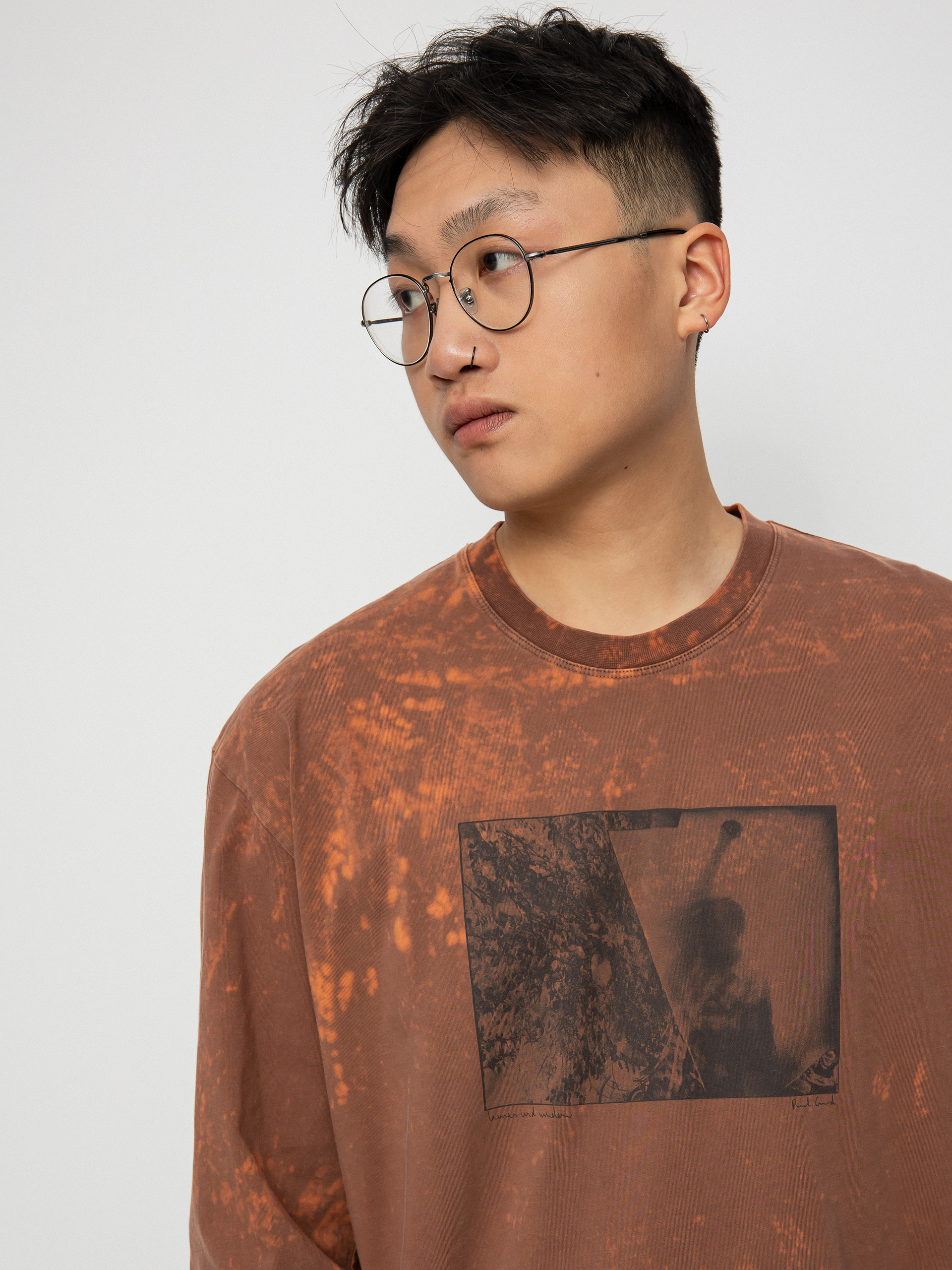 Longsleeve Polar Skate Leaves And Window (rust)