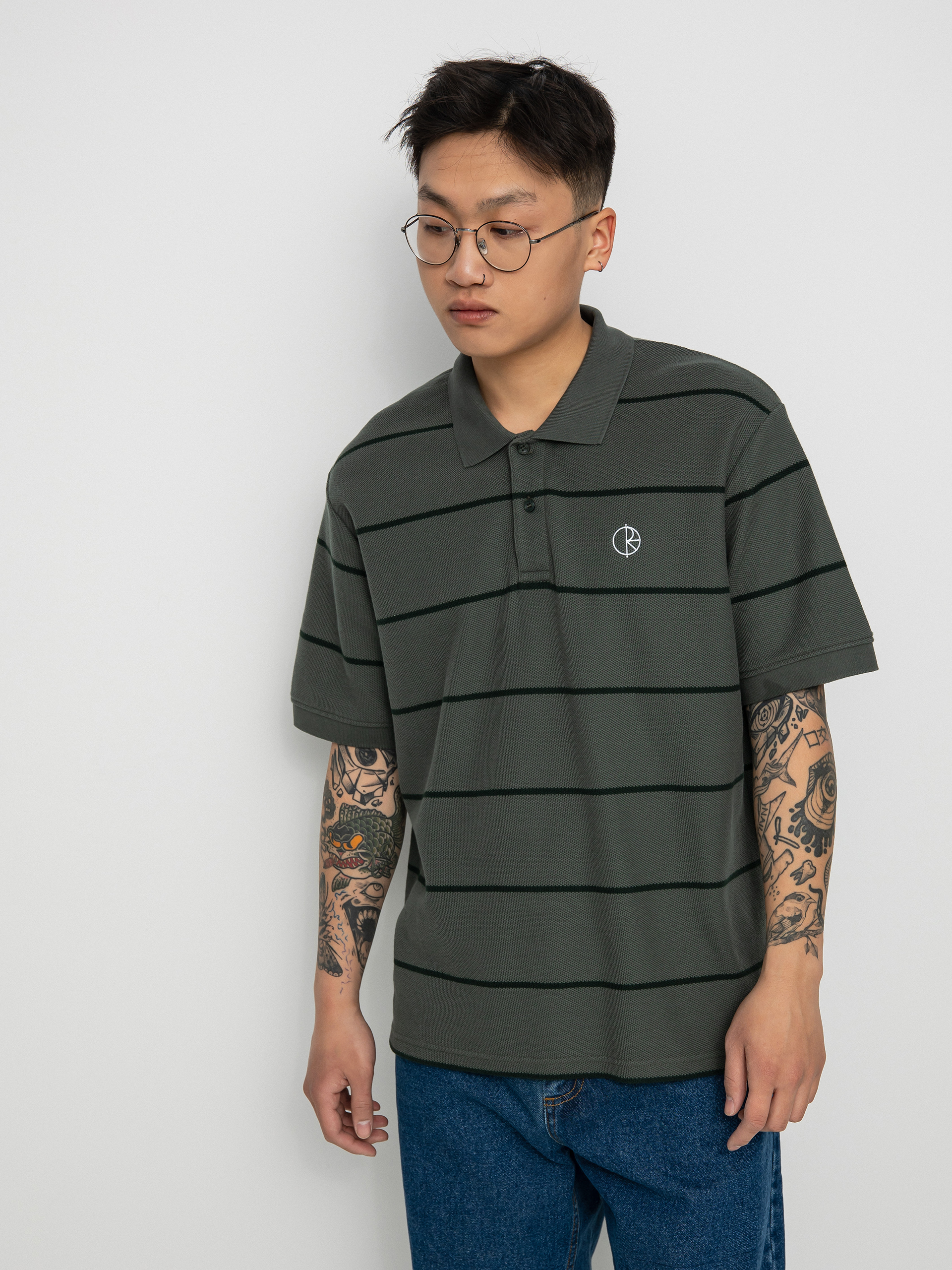 Polo Polar Skate Stripe (blueish grey)