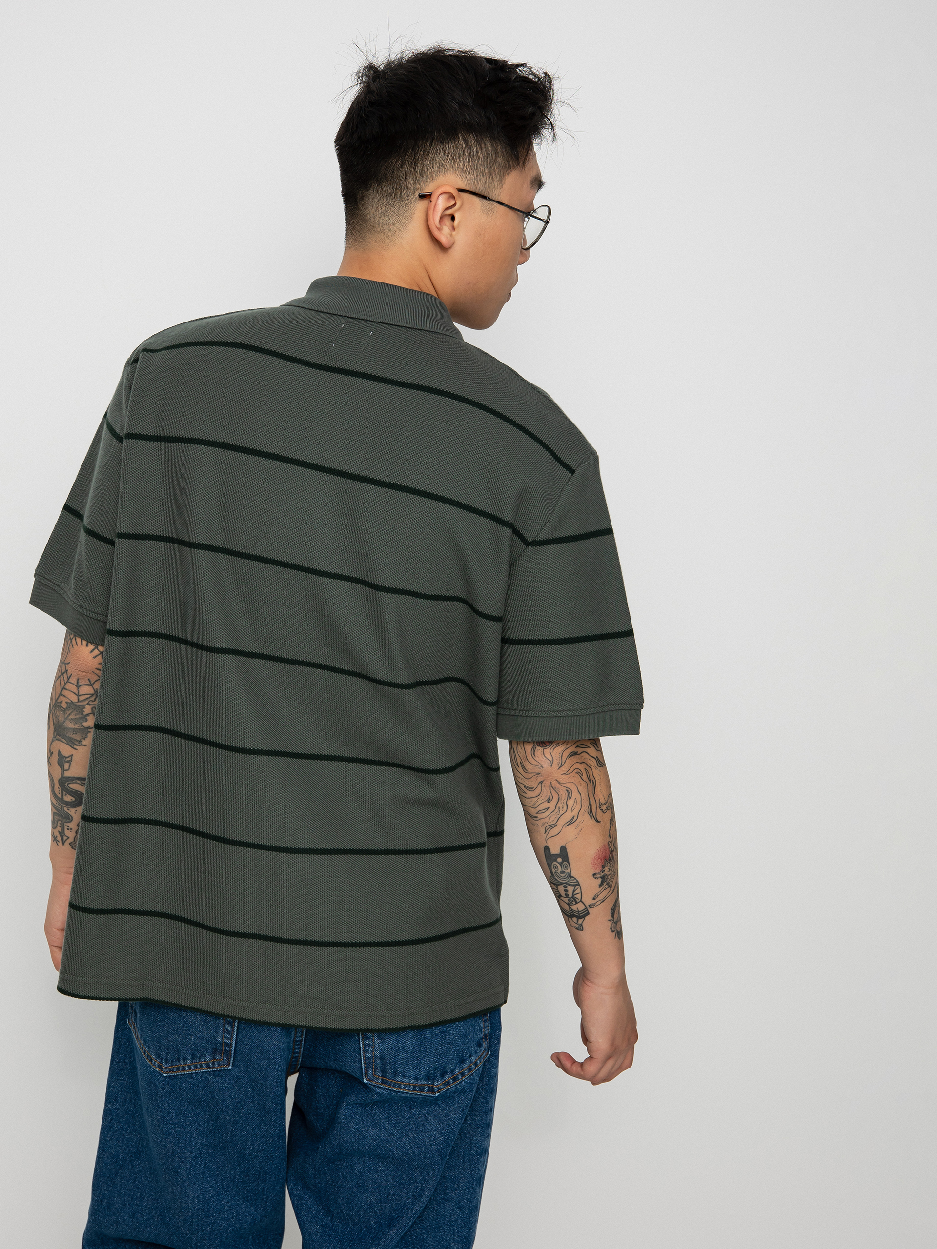 Polo Polar Skate Stripe (blueish grey)
