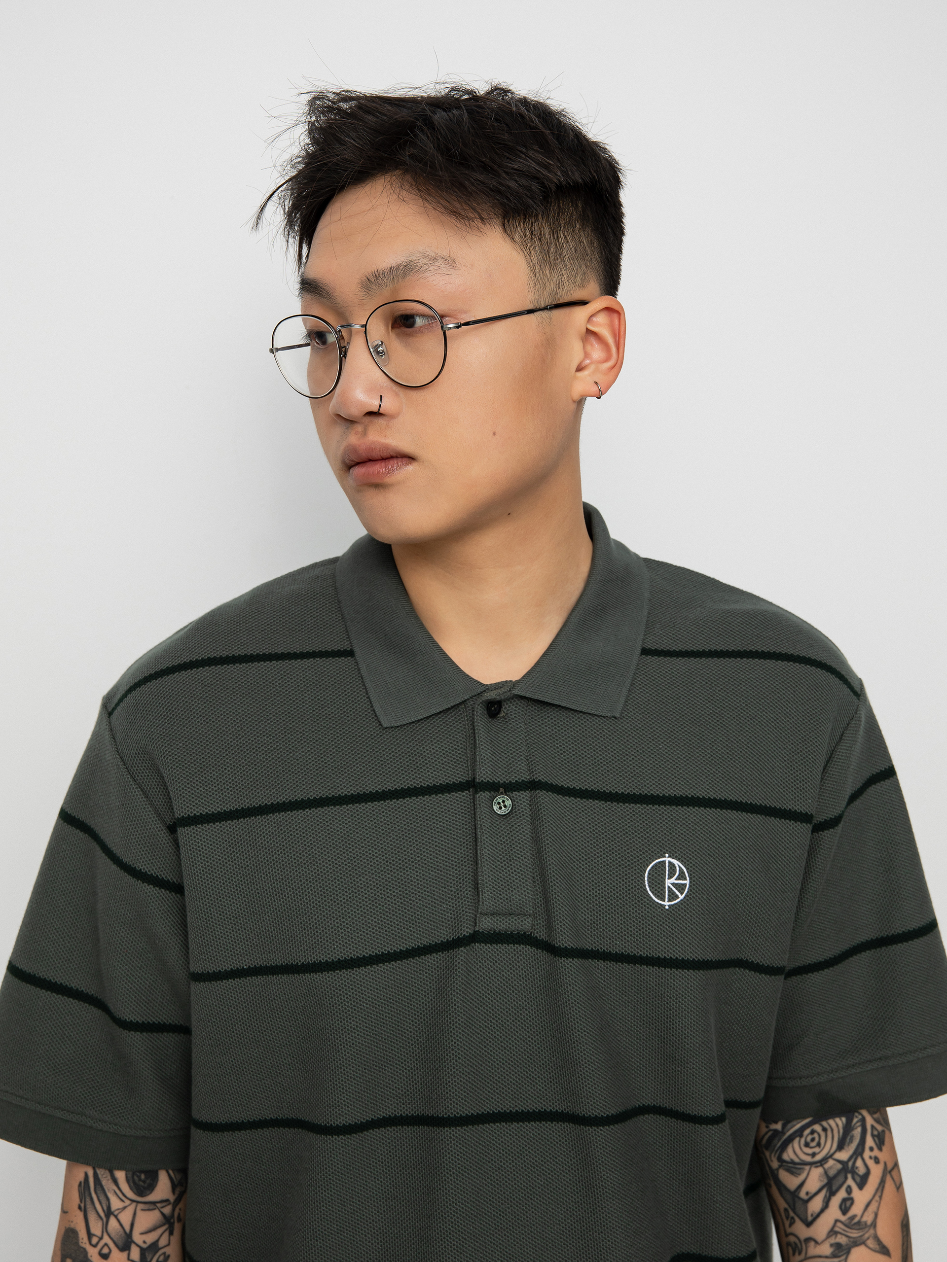 Polo Polar Skate Stripe (blueish grey)