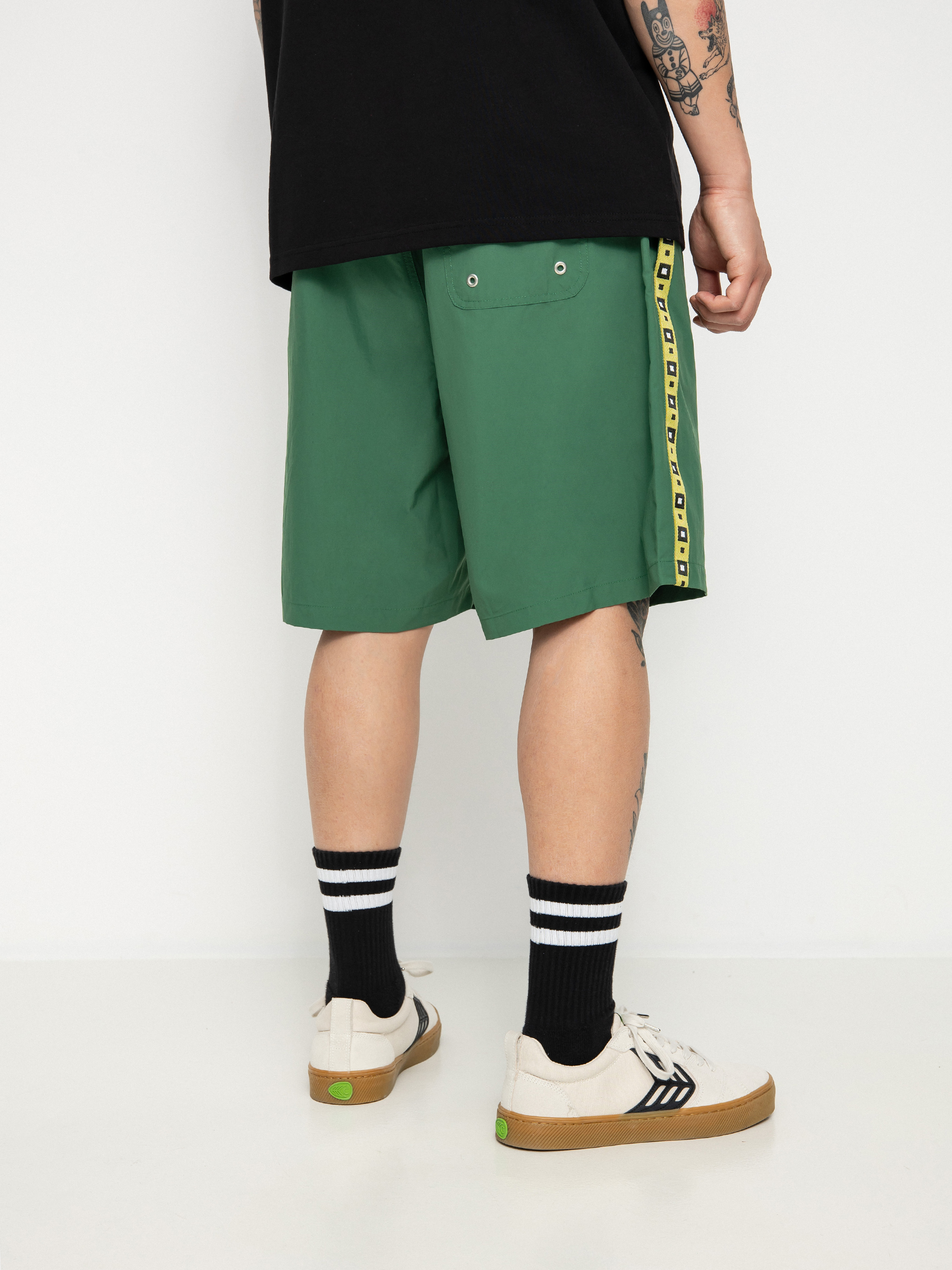 Szorty Polar Skate Square Stripe City Swim (green)