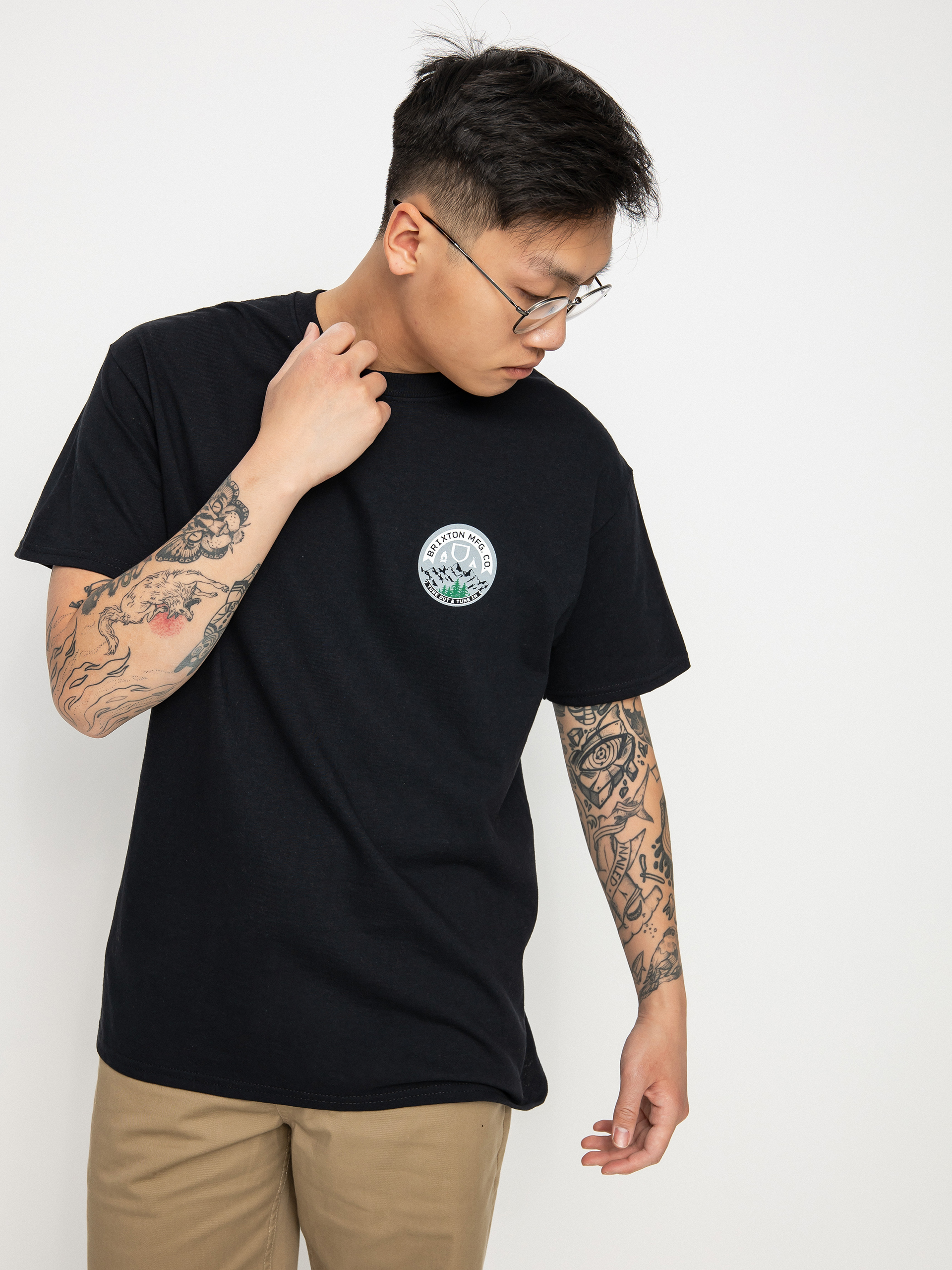 T-shirt Brixton Tune Out (black)