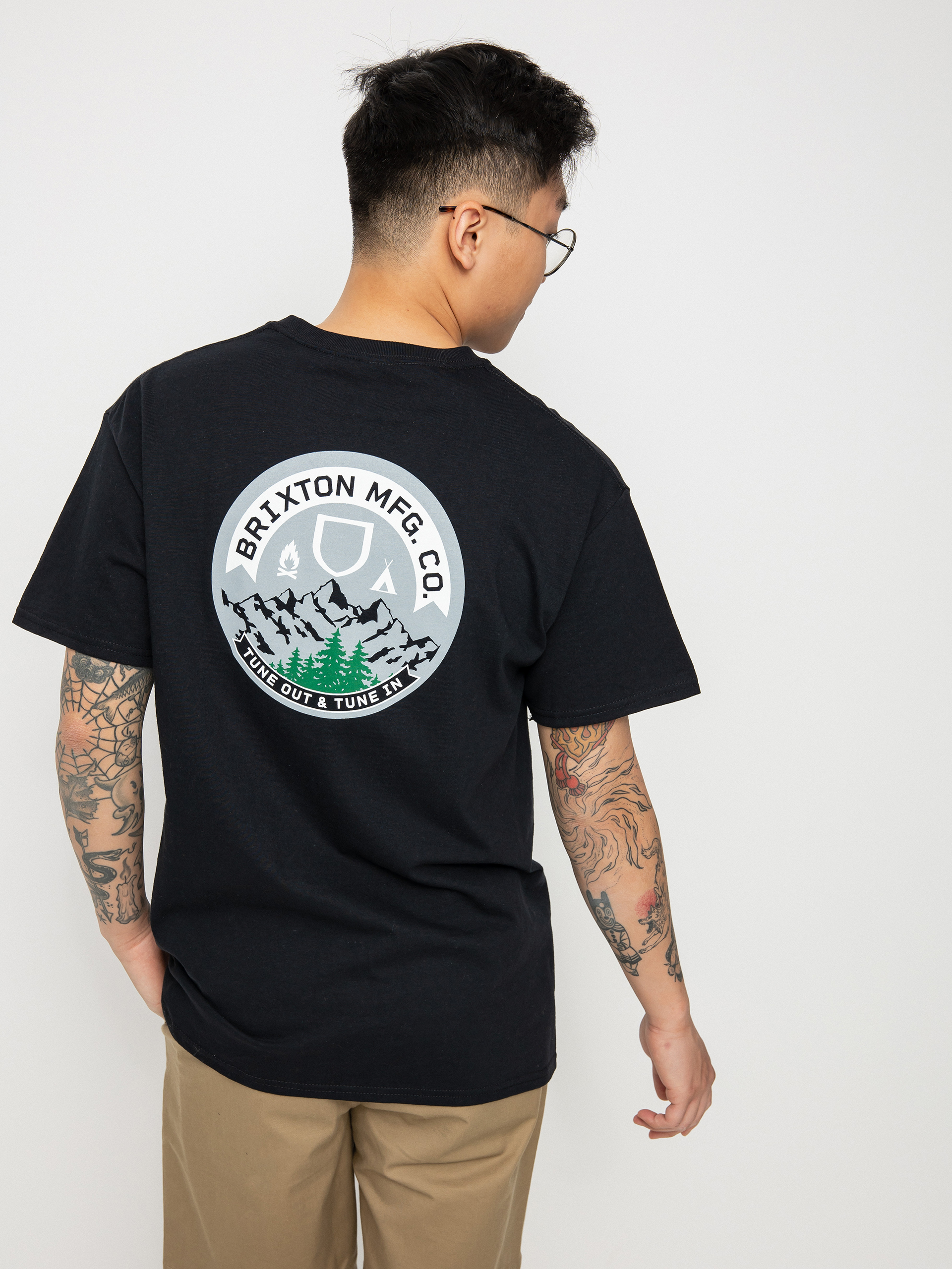 T-shirt Brixton Tune Out (black)