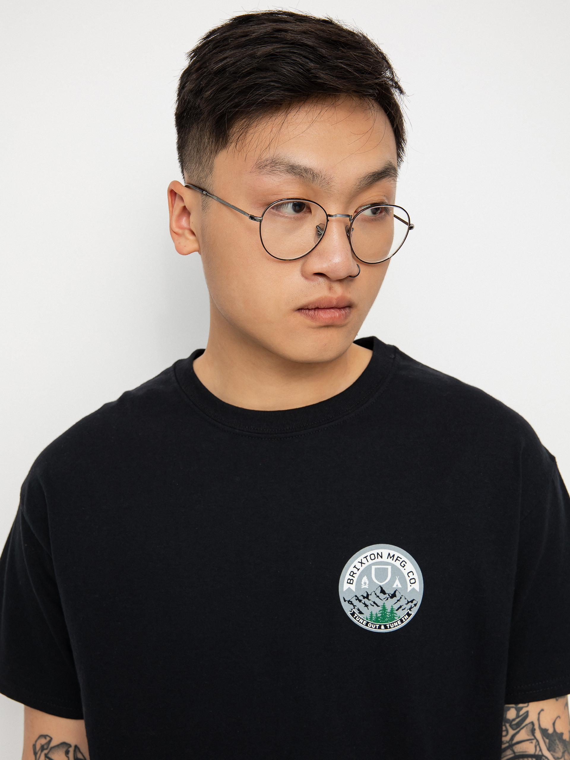 T-shirt Brixton Tune Out (black)