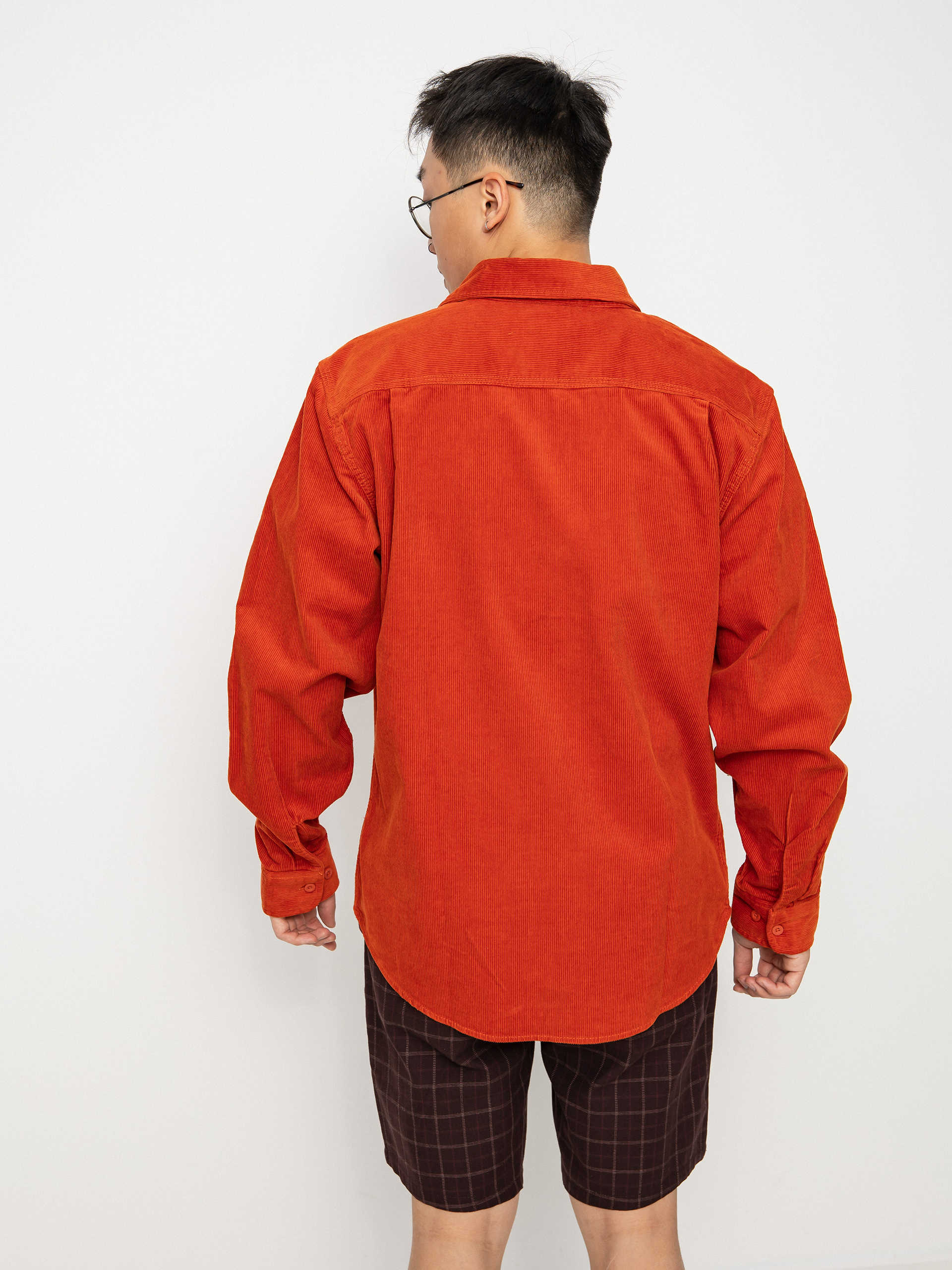 Koszula Brixton Bowery Corduroy Flannel Ls (phoenix orange)