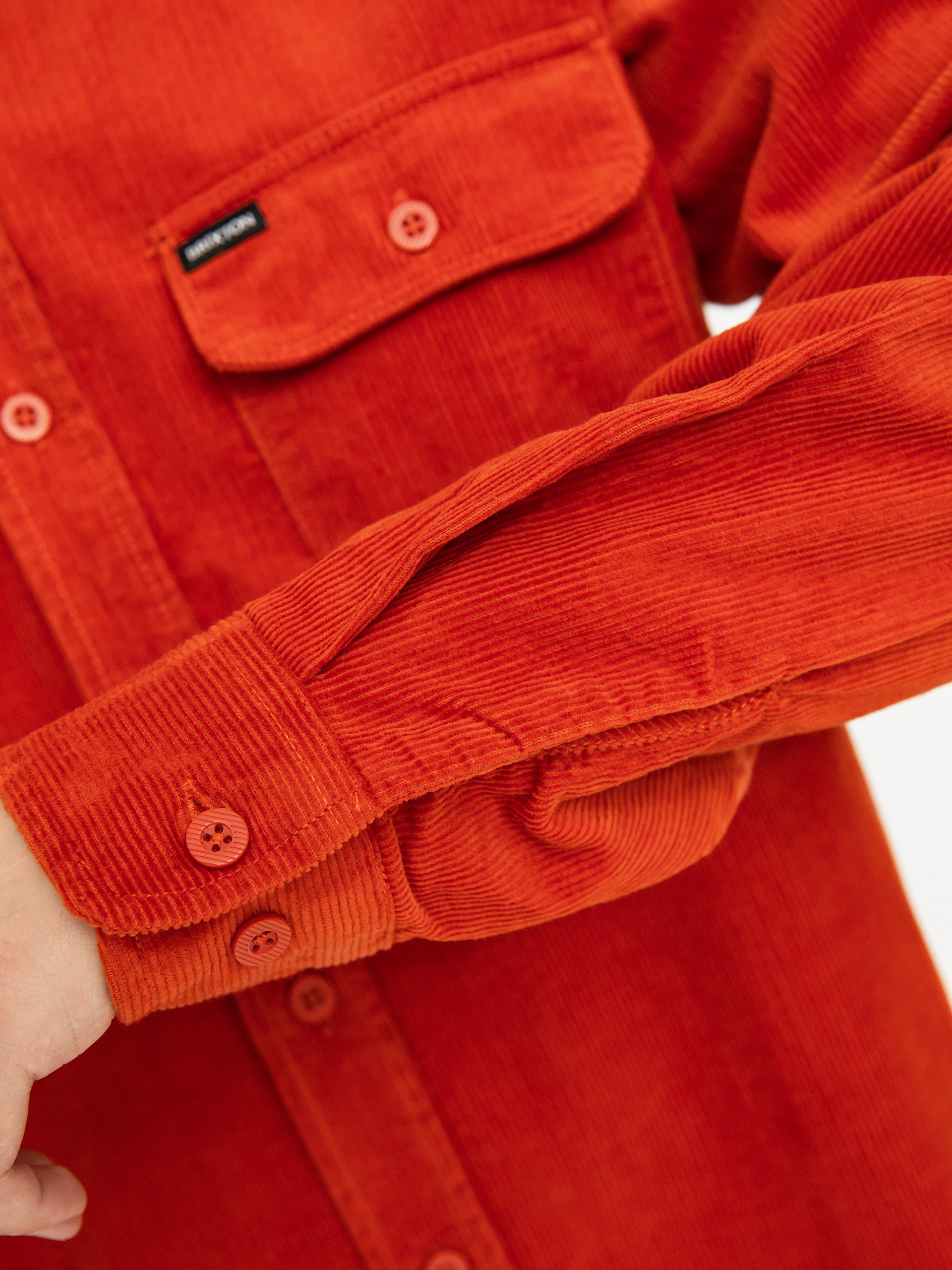 Koszula Brixton Bowery Corduroy Flannel Ls (phoenix orange)