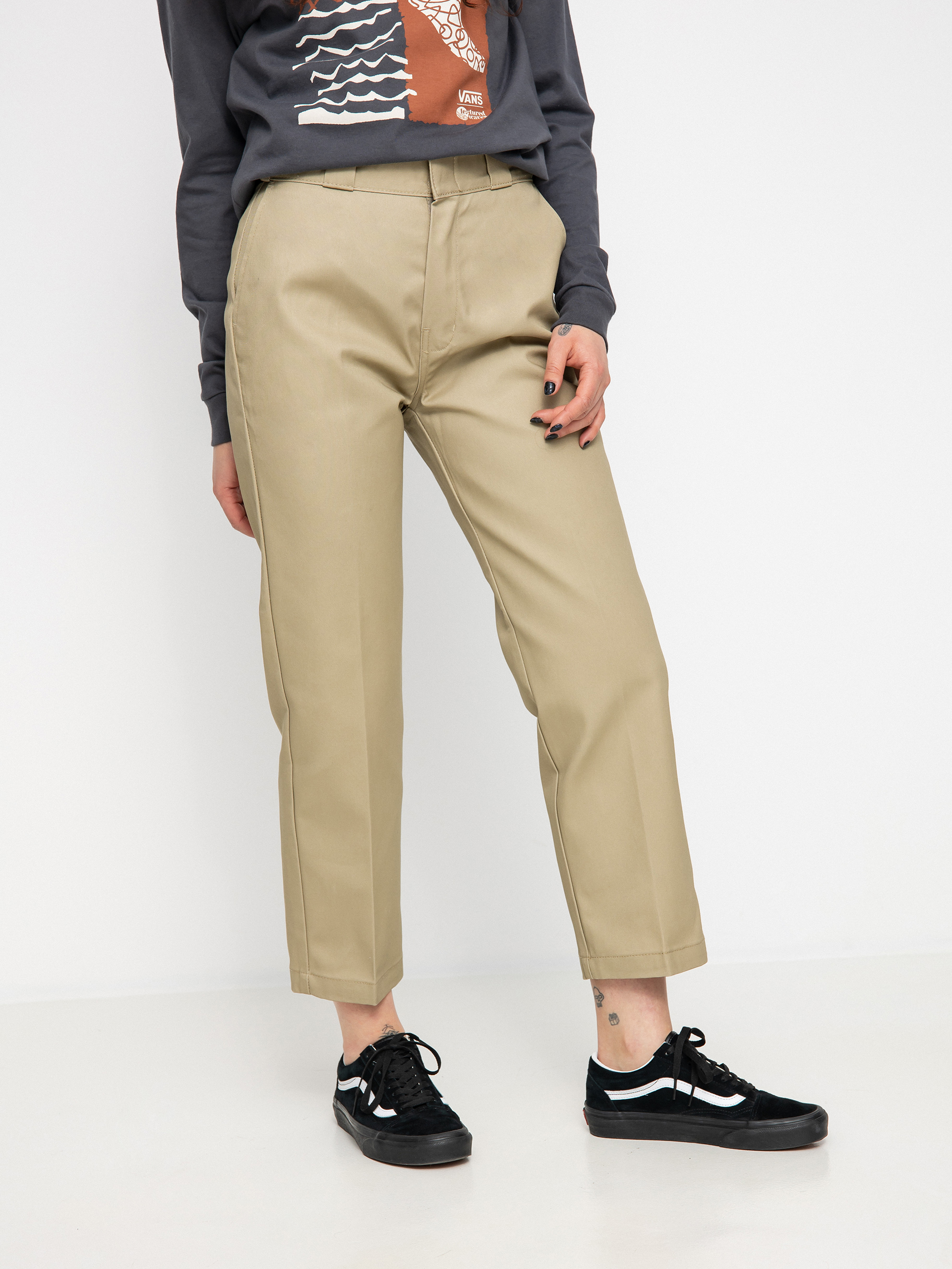 Spodnie Dickies 874 Cropped Wmn (khaki)