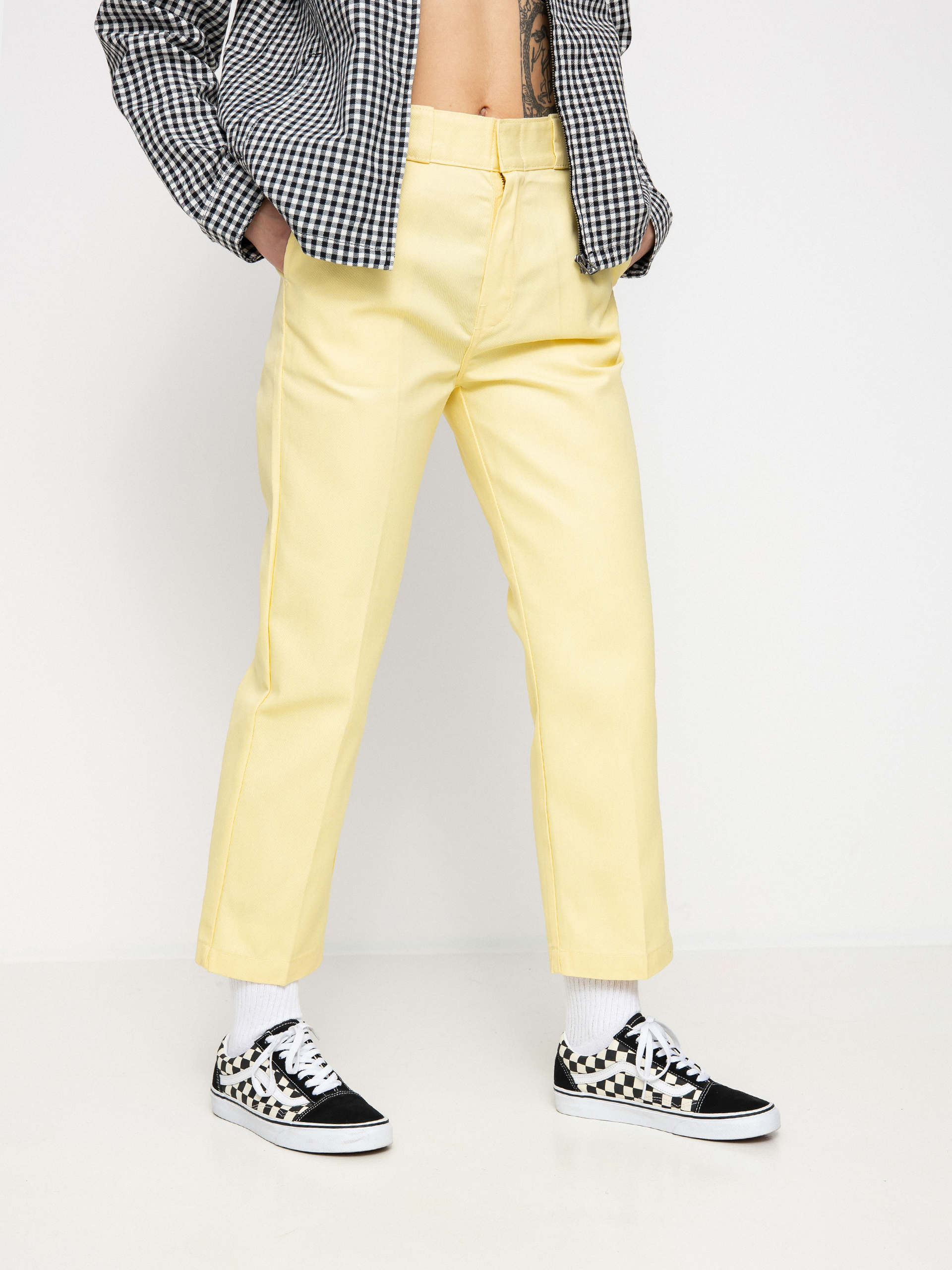 Spodnie Dickies 874 Cropped Wmn (pale banana)