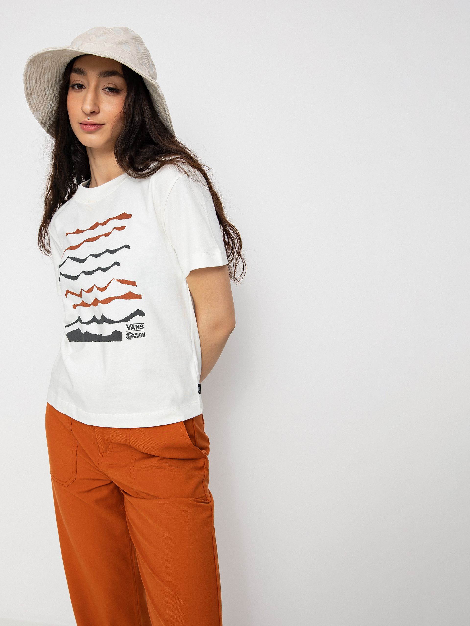 T-shirt Vans Textured Waves Boxy Wmn (marshmallow)