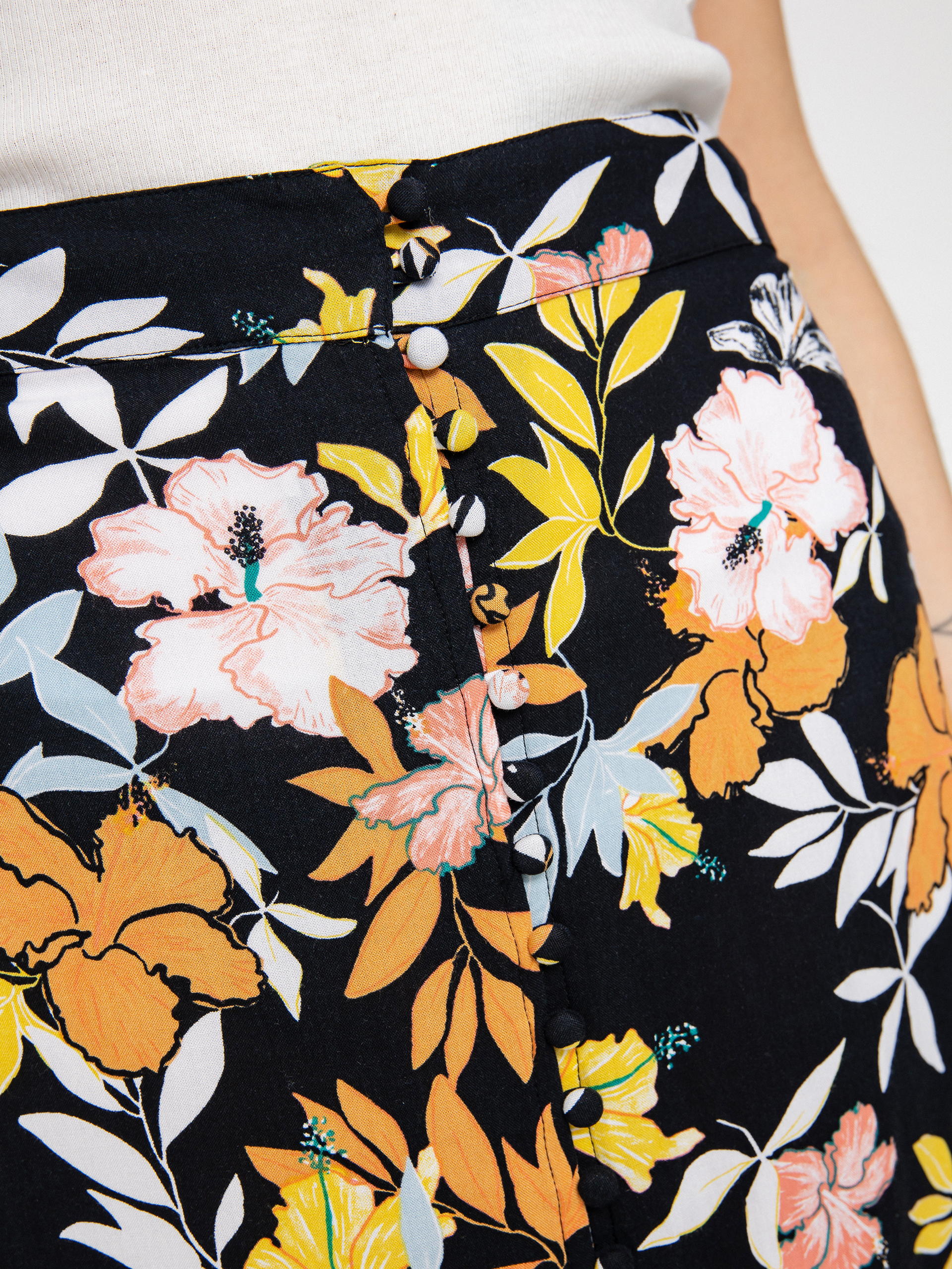 Spódnica Roxy Sunset Shimmer Wmn (anthracite island vibes)