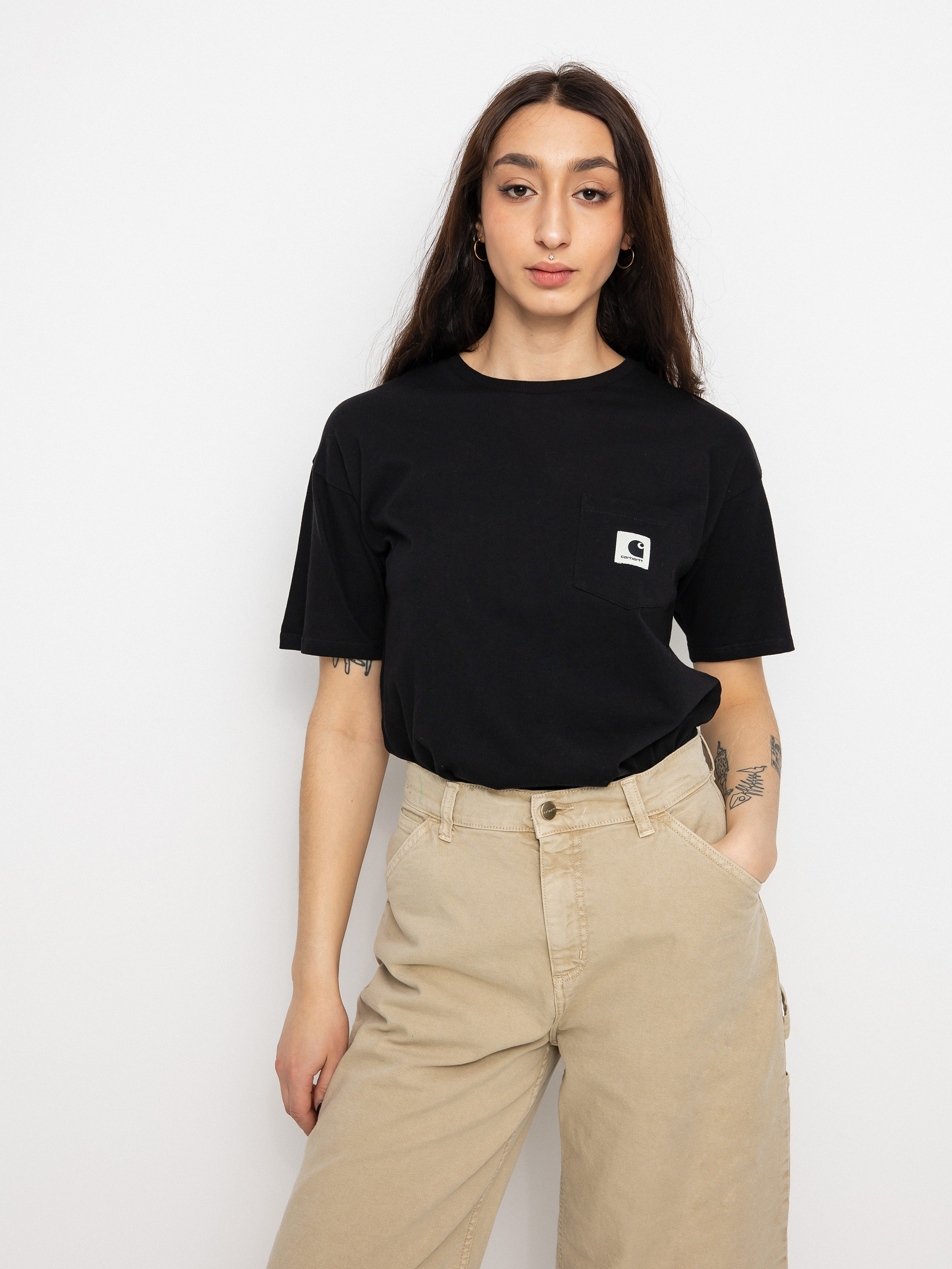 T-shirt Carhartt WIP Pocket Wmn (black)