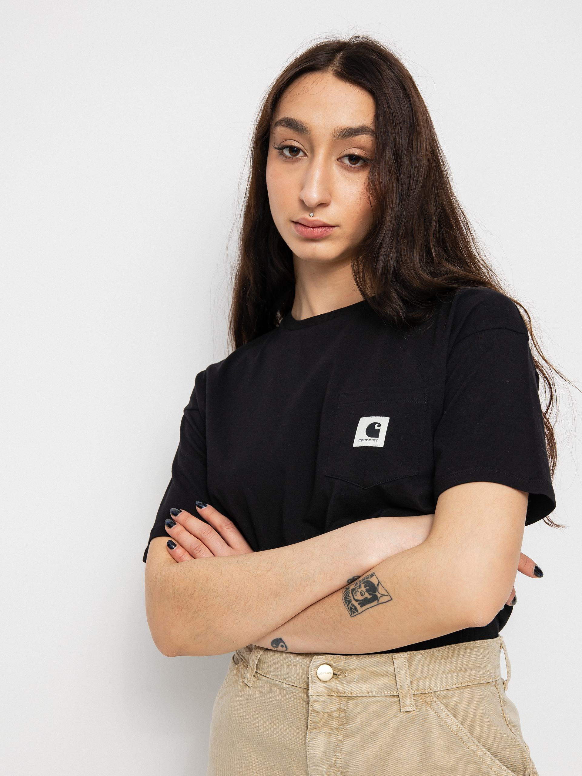 T-shirt Carhartt WIP Pocket Wmn (black)
