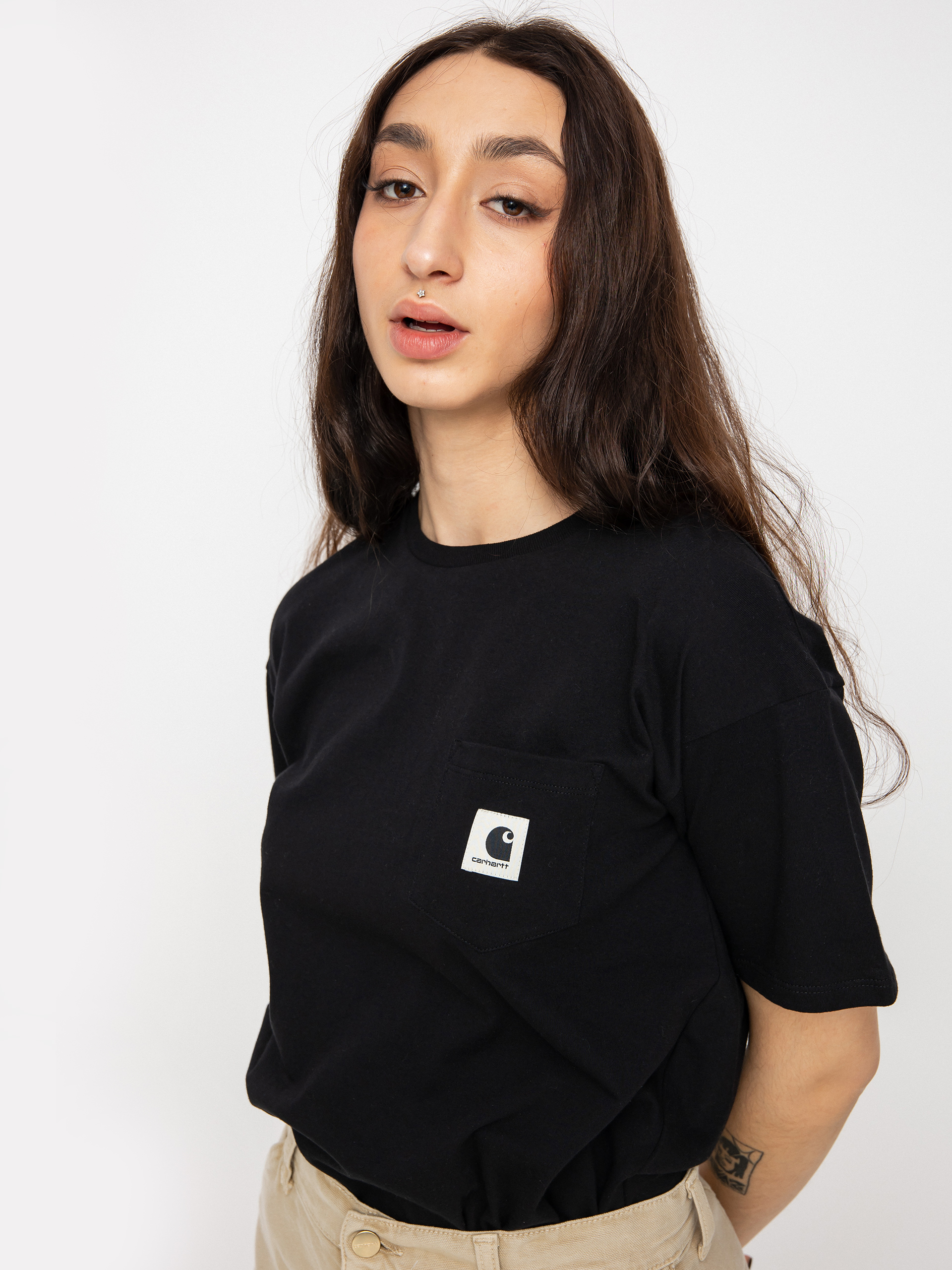 T-shirt Carhartt WIP Pocket Wmn (black)