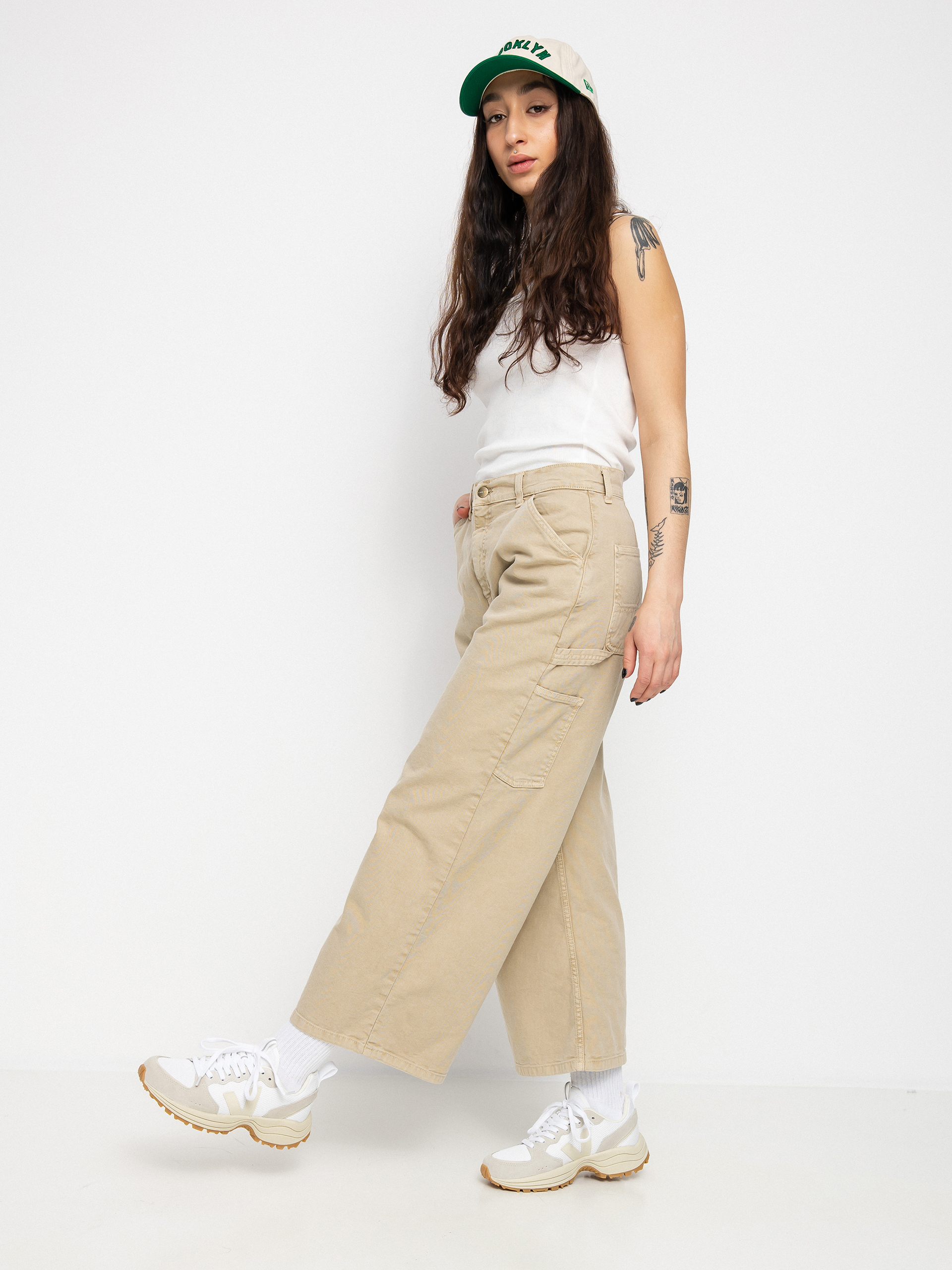 Spodnie Carhartt WIP Jens Cropped Wmn (dusty h brown)